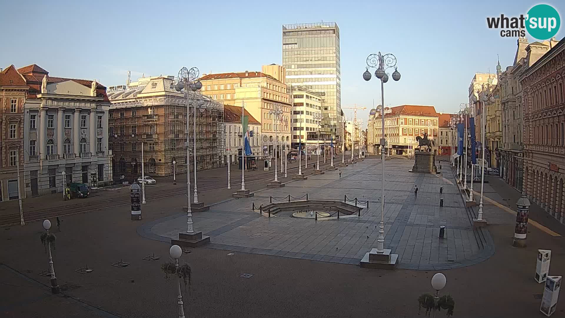 Zagreb camera en vivo plaza Bana Jelačić