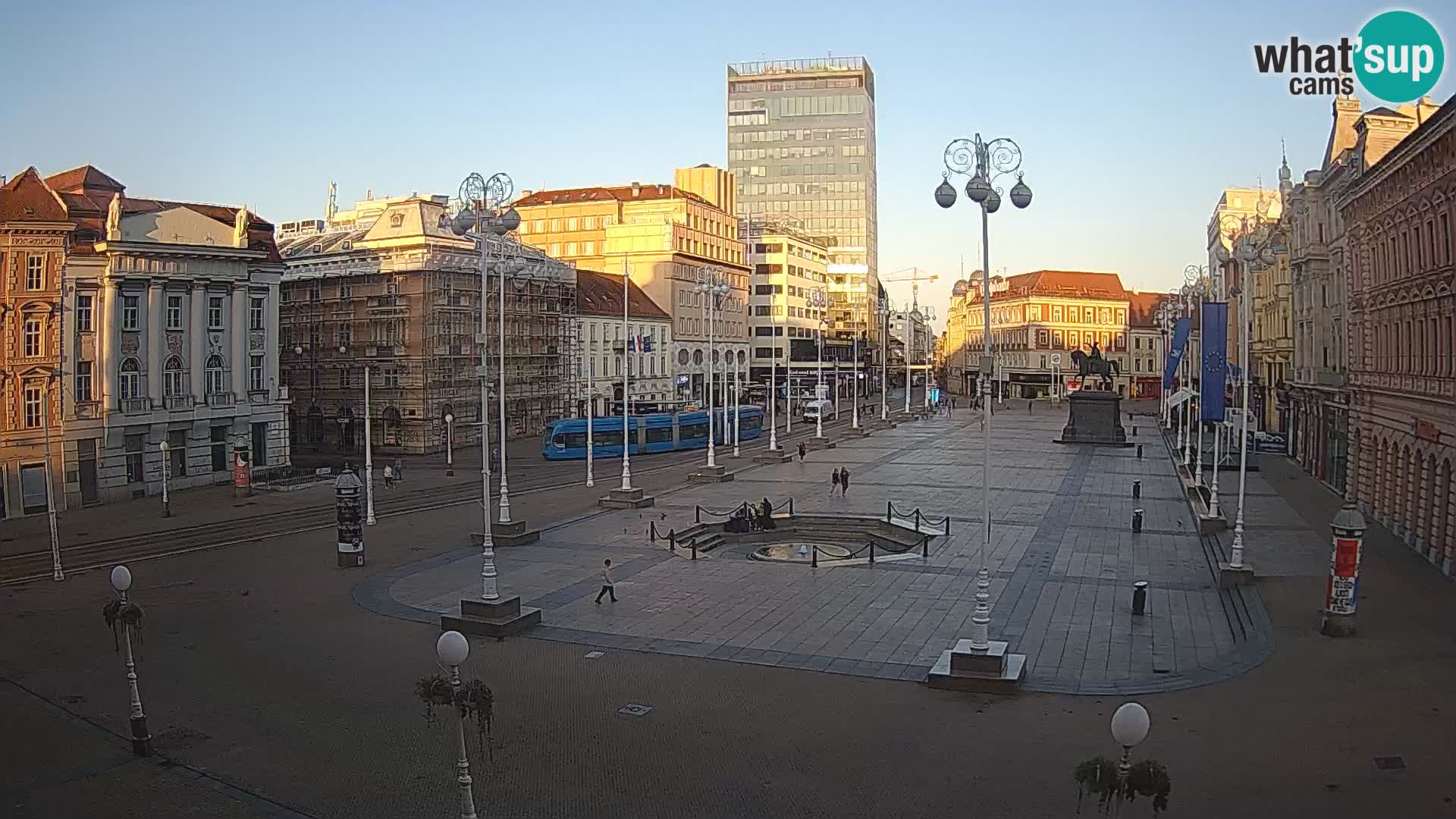 Zagreb Live Webcam Platz Bana Jelačić