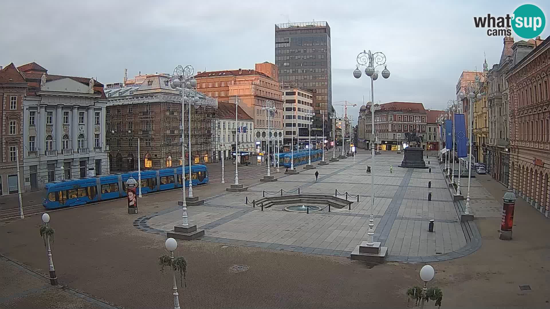 Zagreb camera en vivo plaza Bana Jelačić