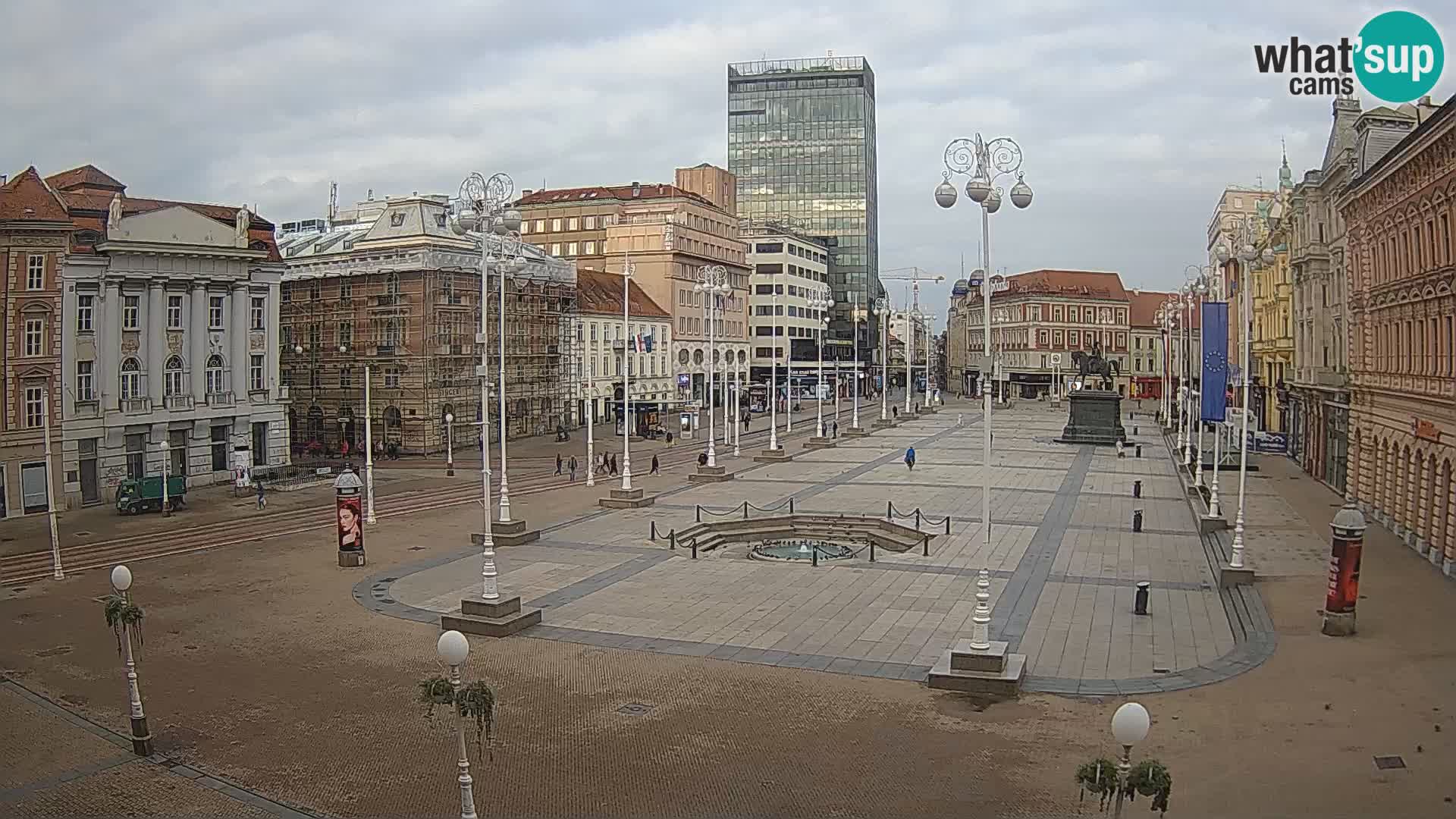 Zagreb camera en vivo plaza Bana Jelačić