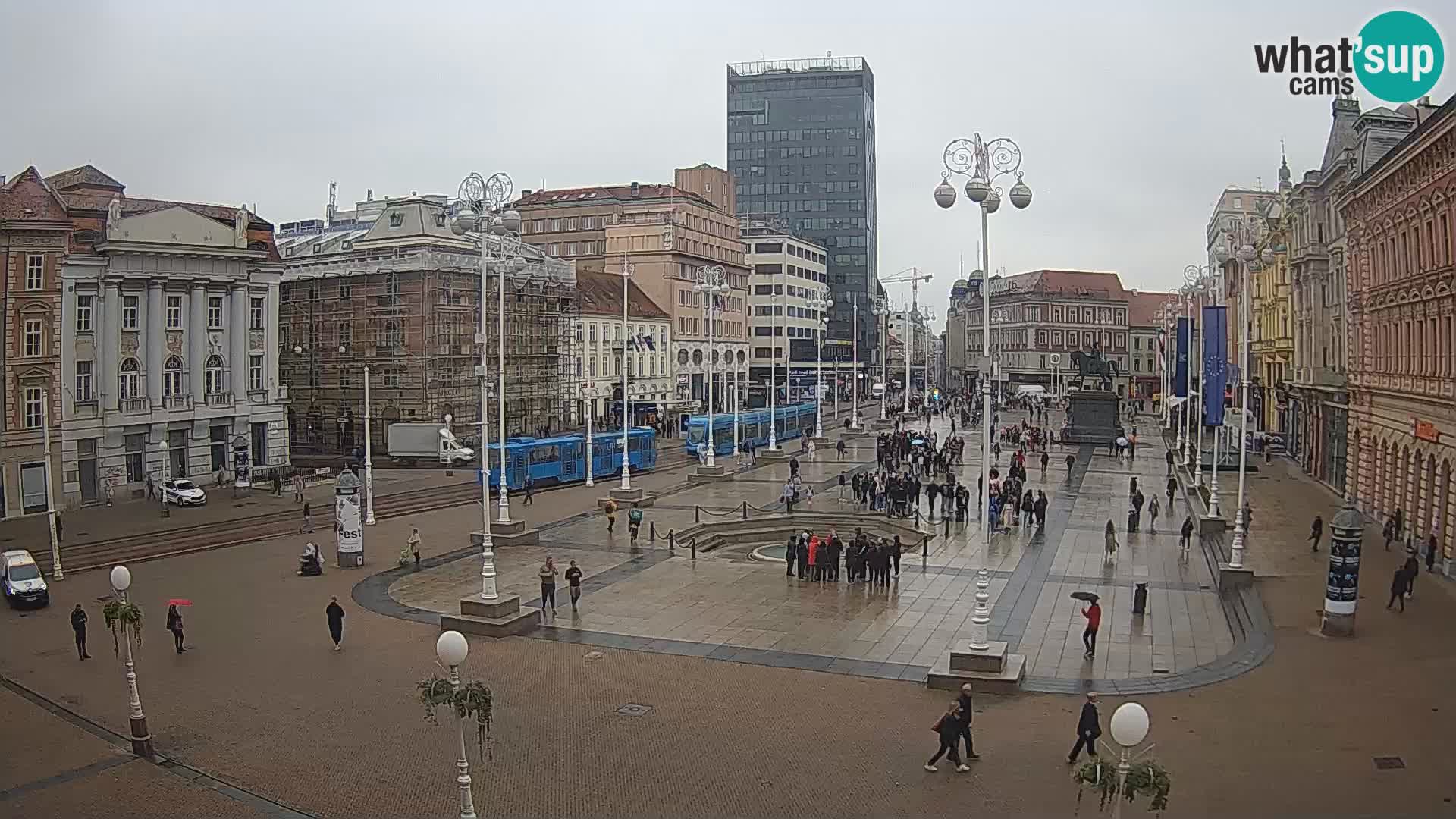 Zagreb Live Webcam Platz Bana Jelačić