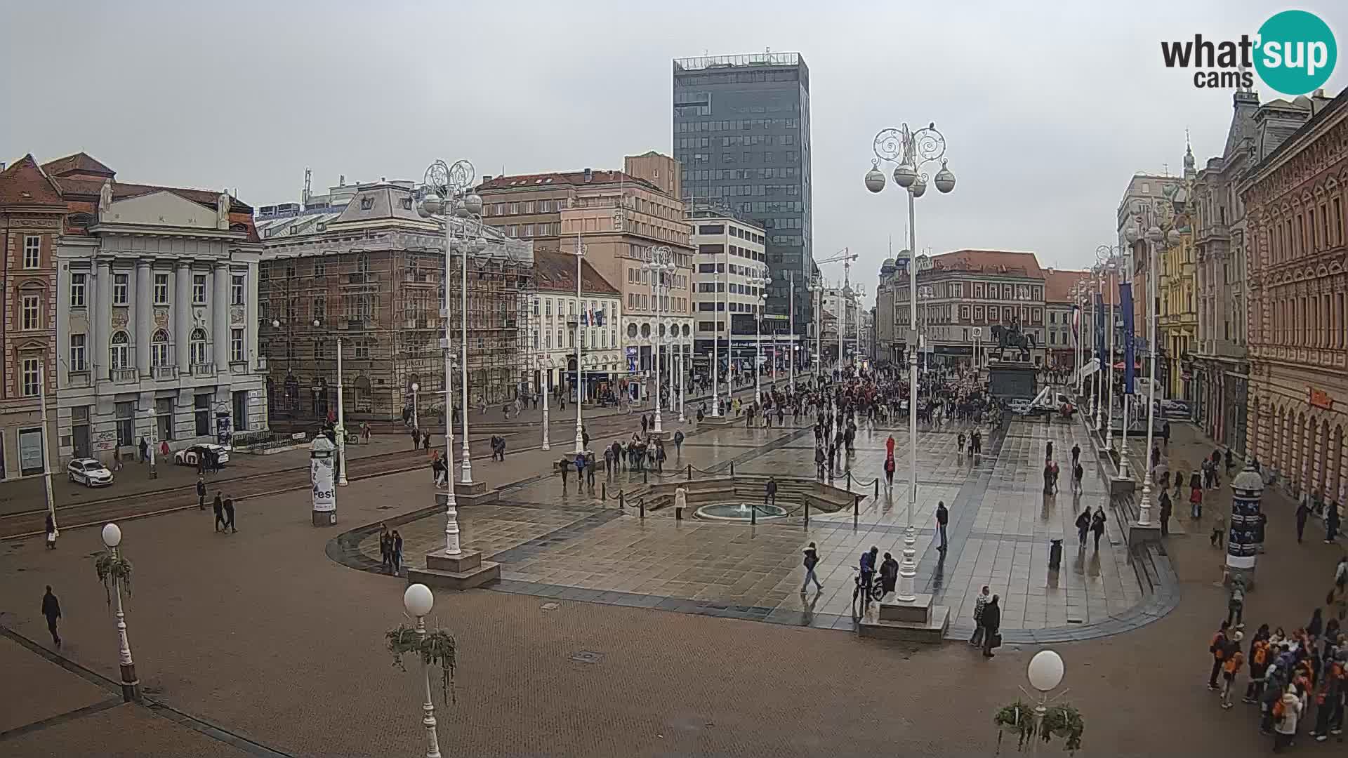 Zagabria Live Webcam piazza Bana Jelačić