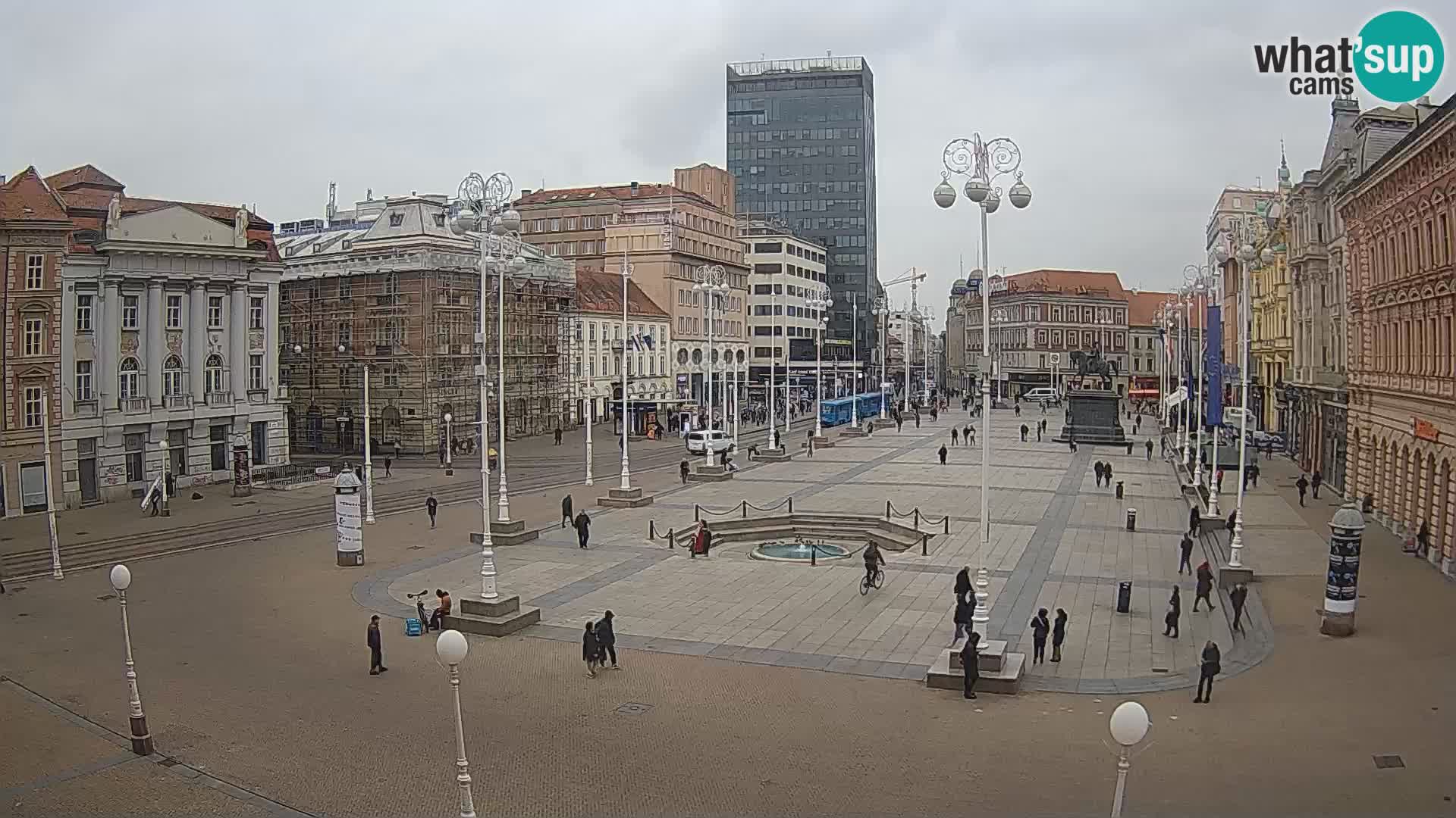 Zagreb Live Webcam Platz Bana Jelačić