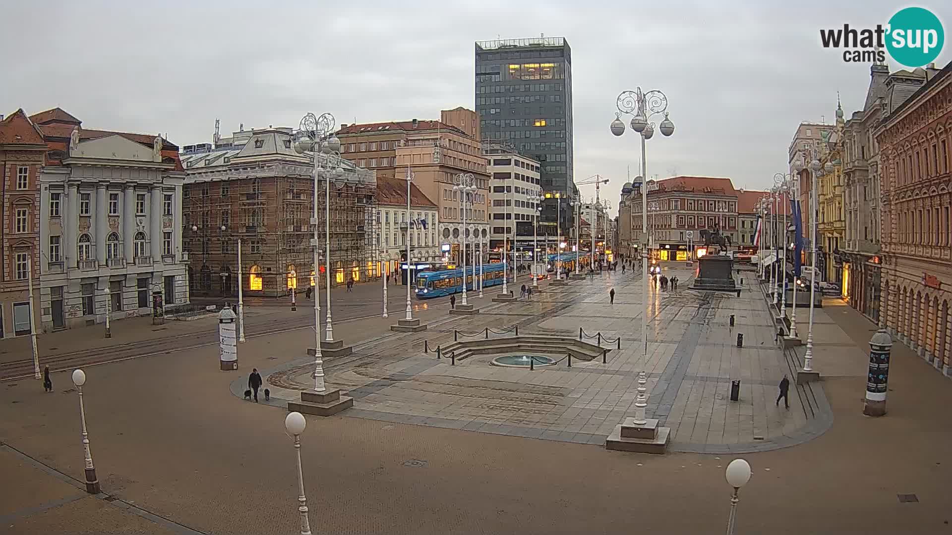 Zagreb Live Webcam Platz Bana Jelačić