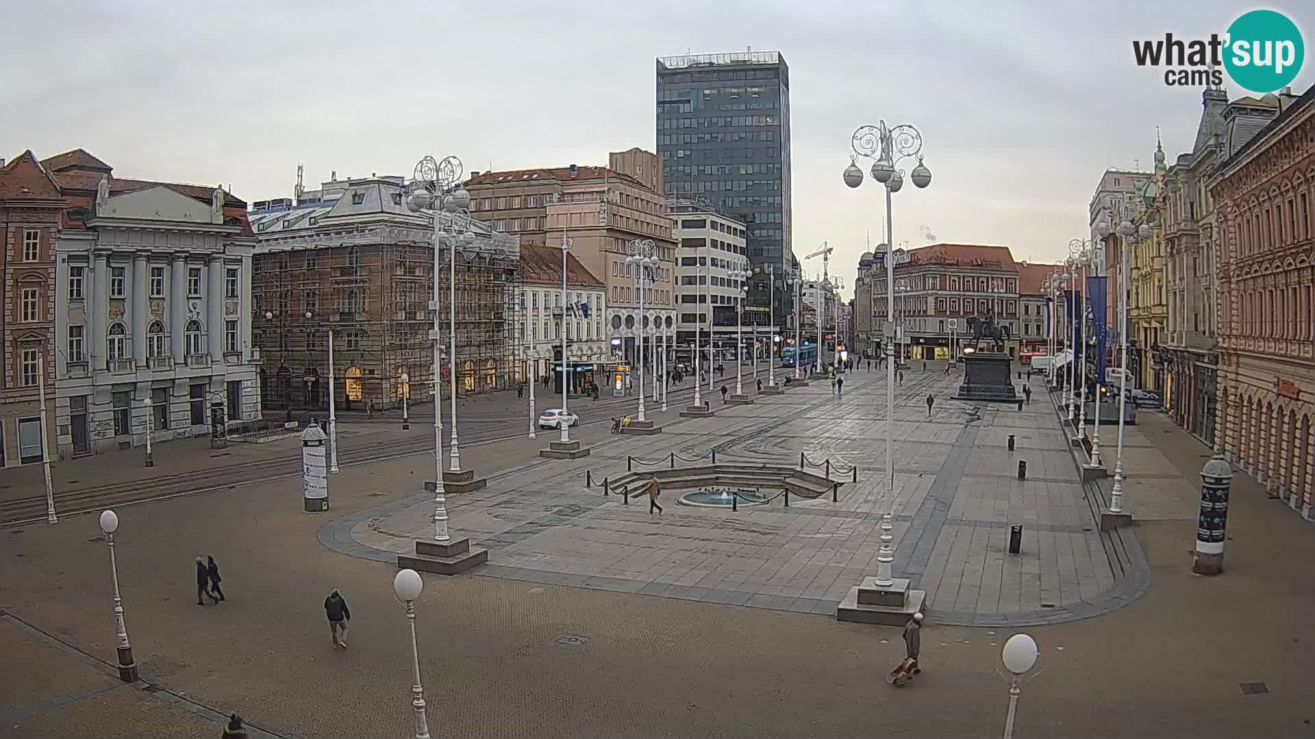 Zagabria Live Webcam piazza Bana Jelačić