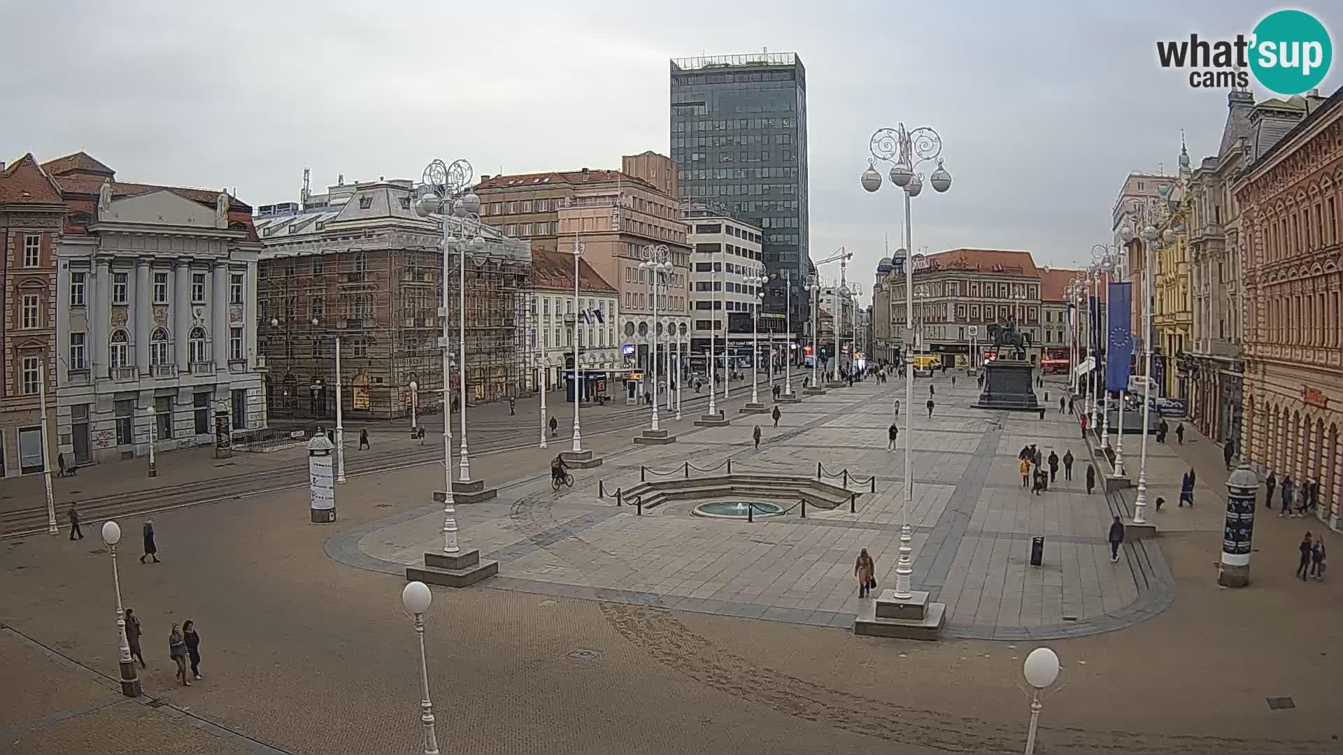 Zagreb camera en vivo plaza Bana Jelačić