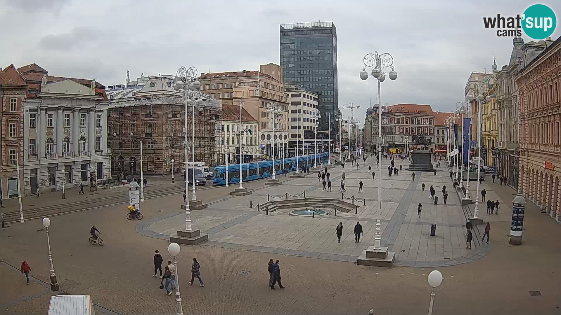 Zagreb camera en vivo plaza Bana Jelačić