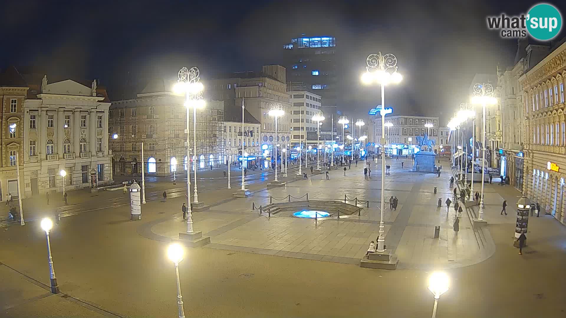 Zagreb camera en vivo plaza Bana Jelačić