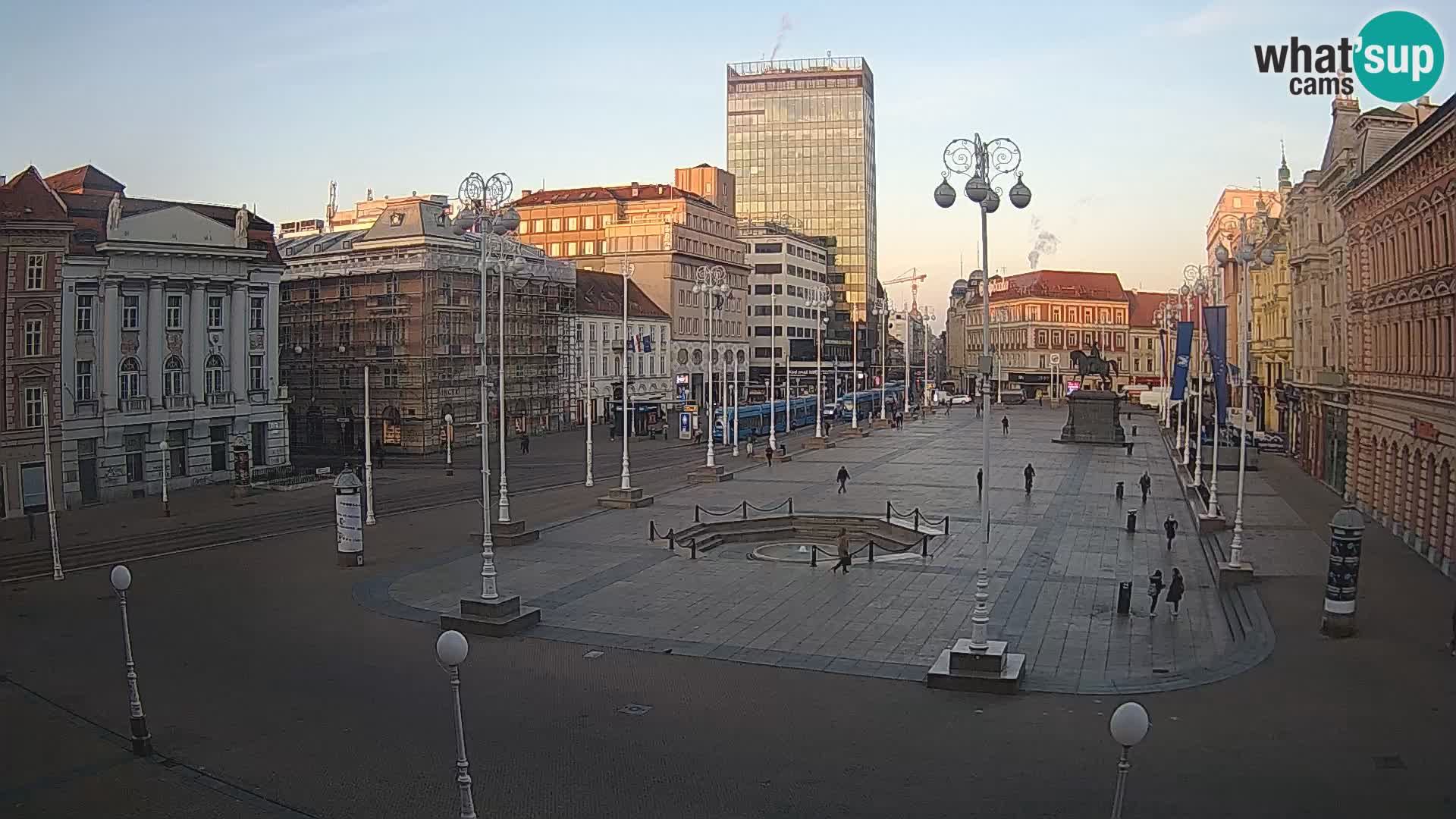 Zagreb Live Webcam Platz Bana Jelačić