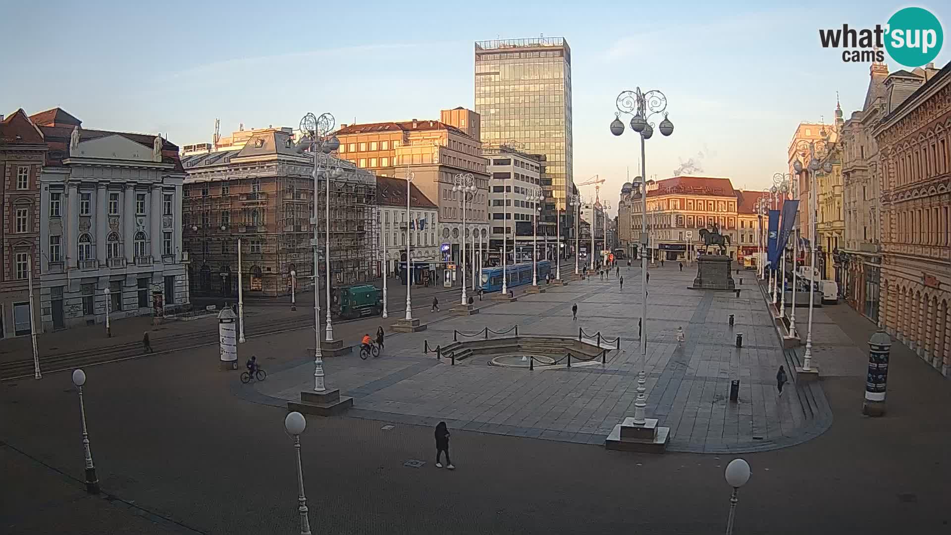 Zagreb camera en vivo plaza Bana Jelačić