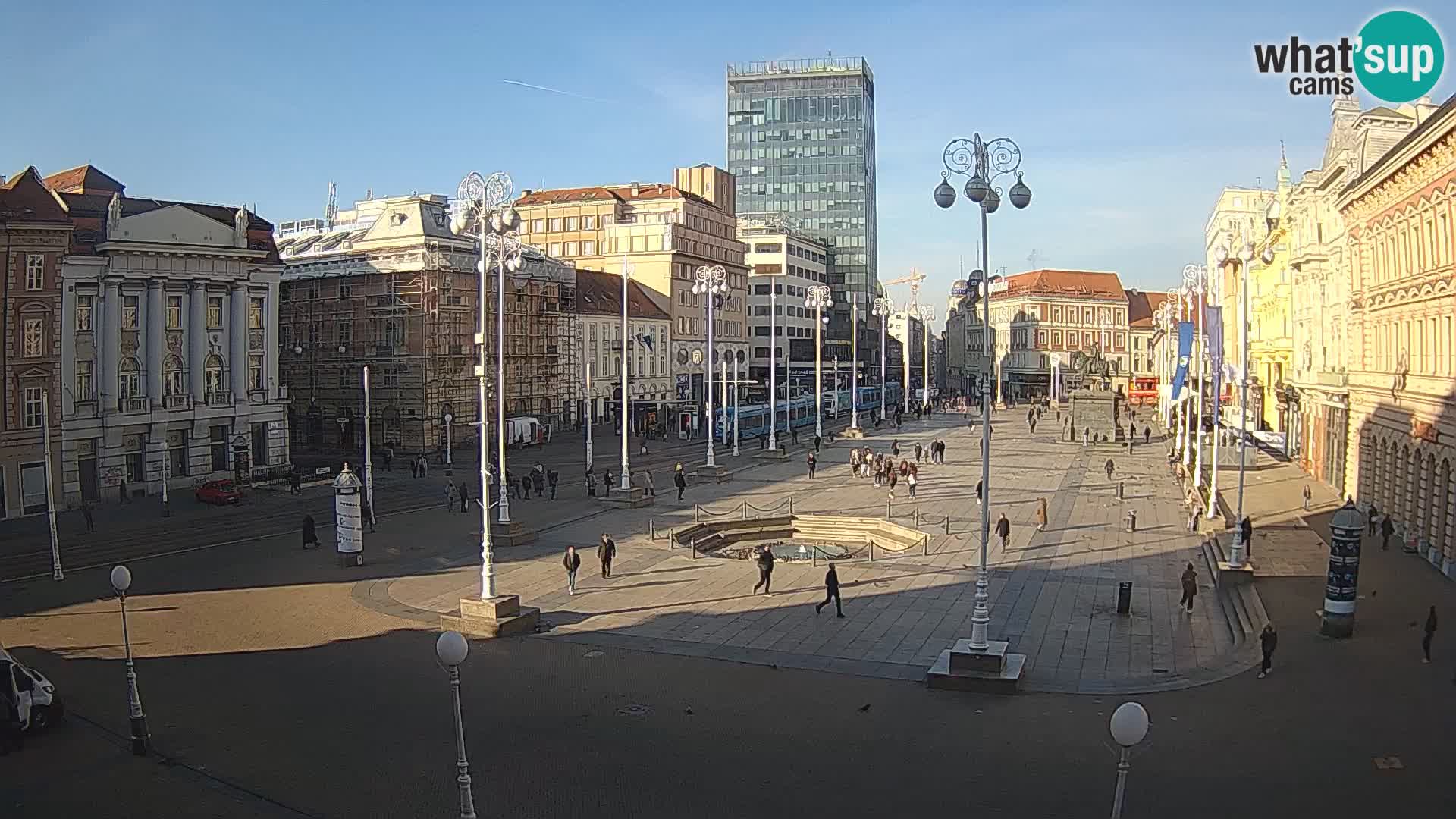 Zagreb Live Webcam Platz Bana Jelačić