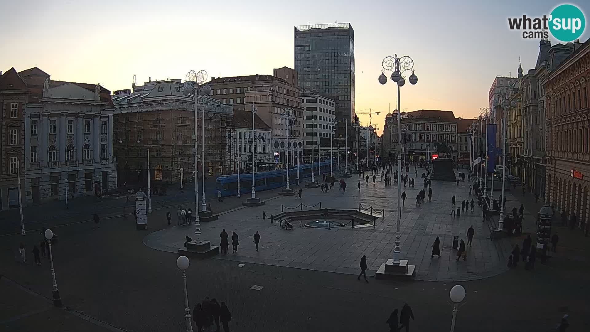 Zagreb Live Webcam Platz Bana Jelačić