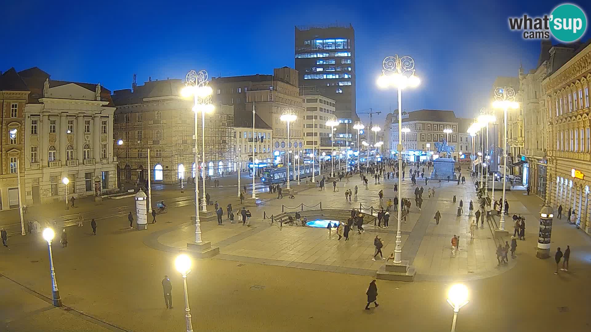 Zagreb camera en vivo plaza Bana Jelačić