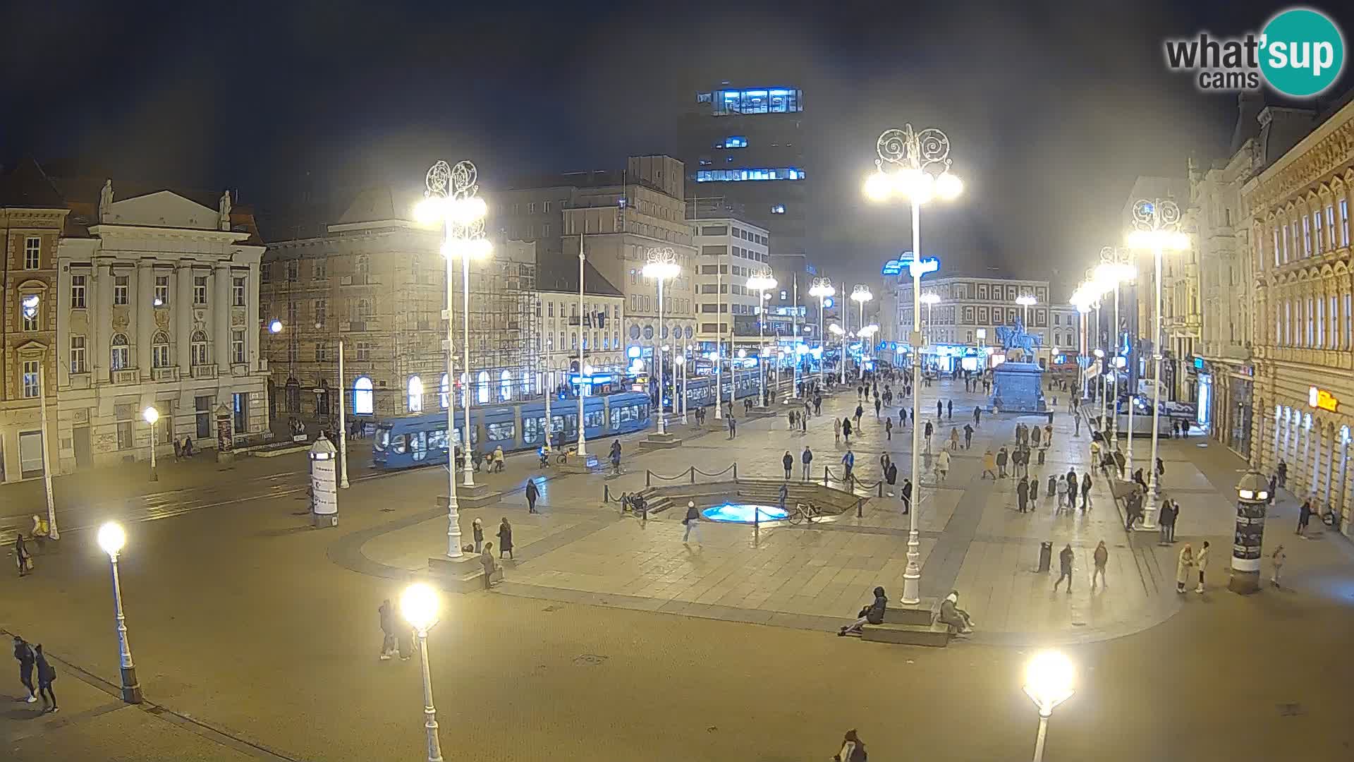 Zagreb camera en vivo plaza Bana Jelačić