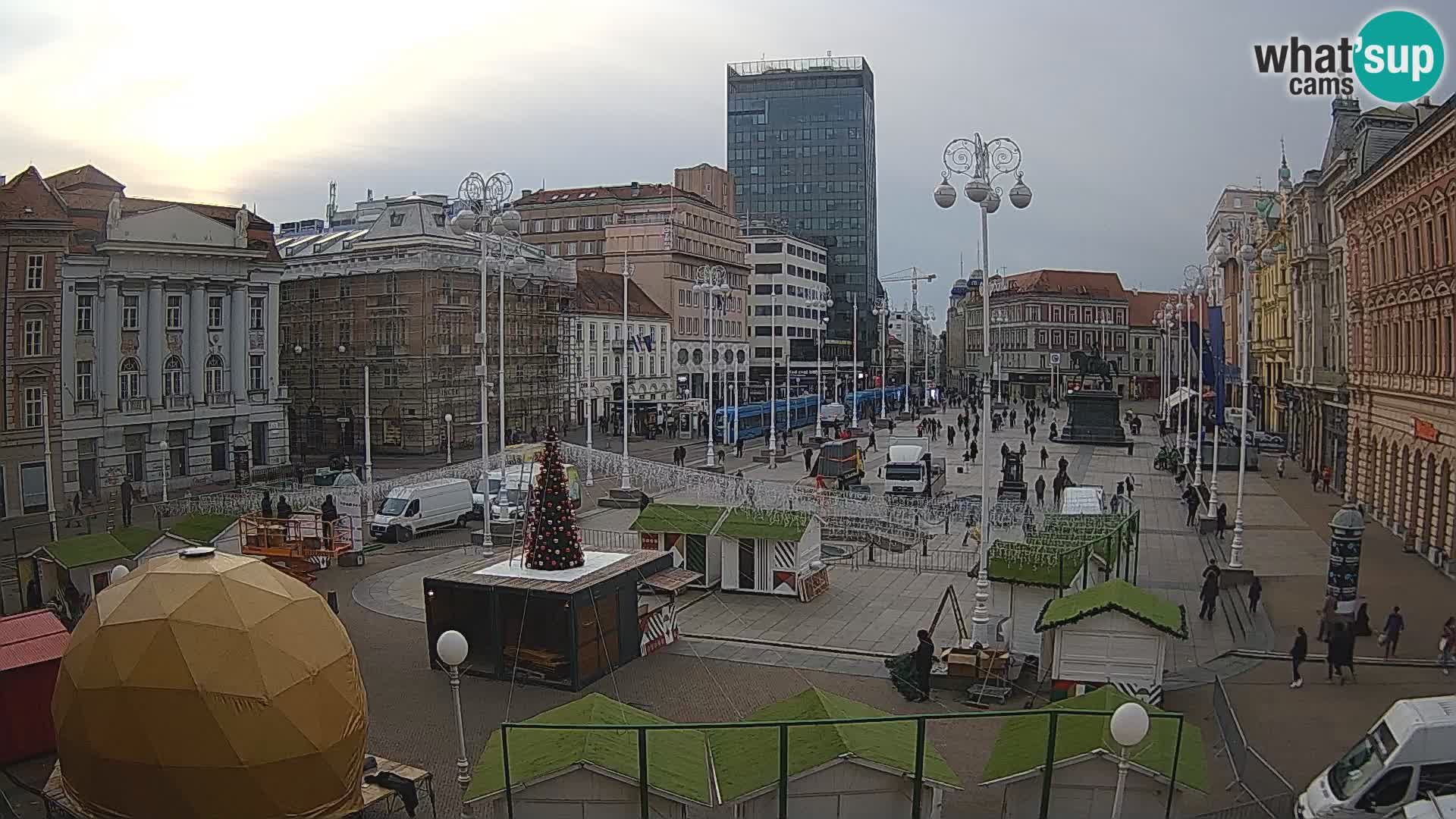 Zagreb Live Webcam Platz Bana Jelačić