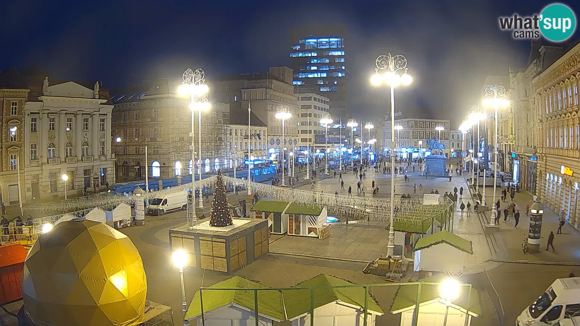 Zagabria Live Webcam piazza Bana Jelačić