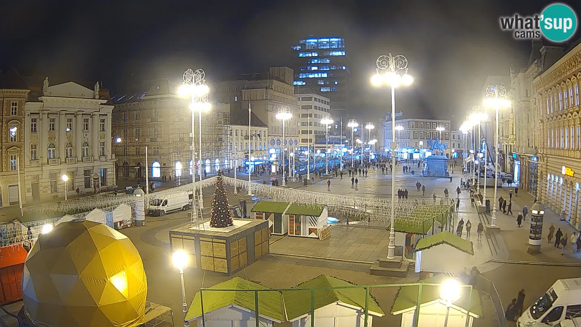 Zagreb Live Webcam Platz Bana Jelačić