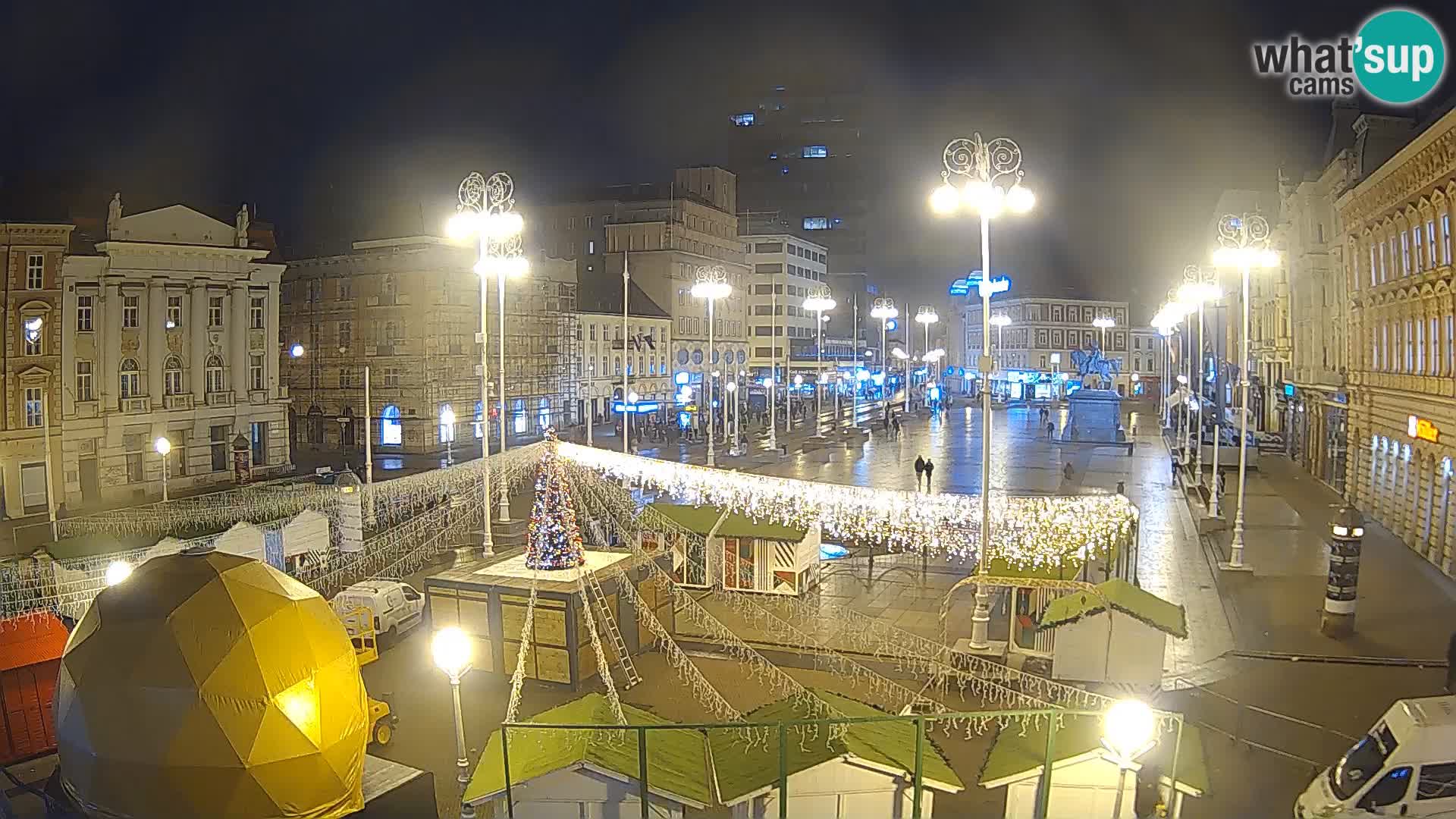 Zagreb Live Webcam Platz Bana Jelačić