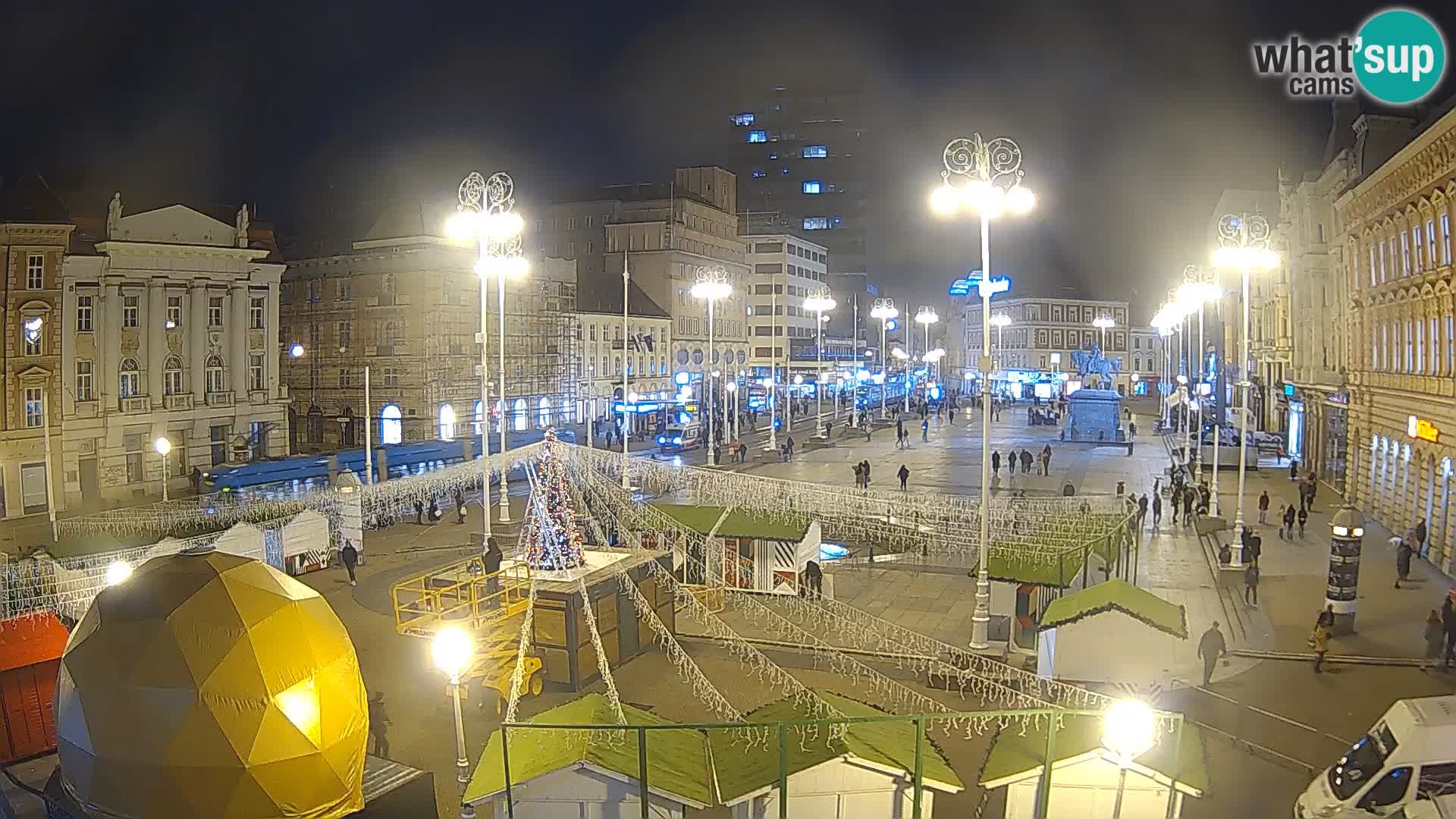 Zagreb camera en vivo plaza Bana Jelačić