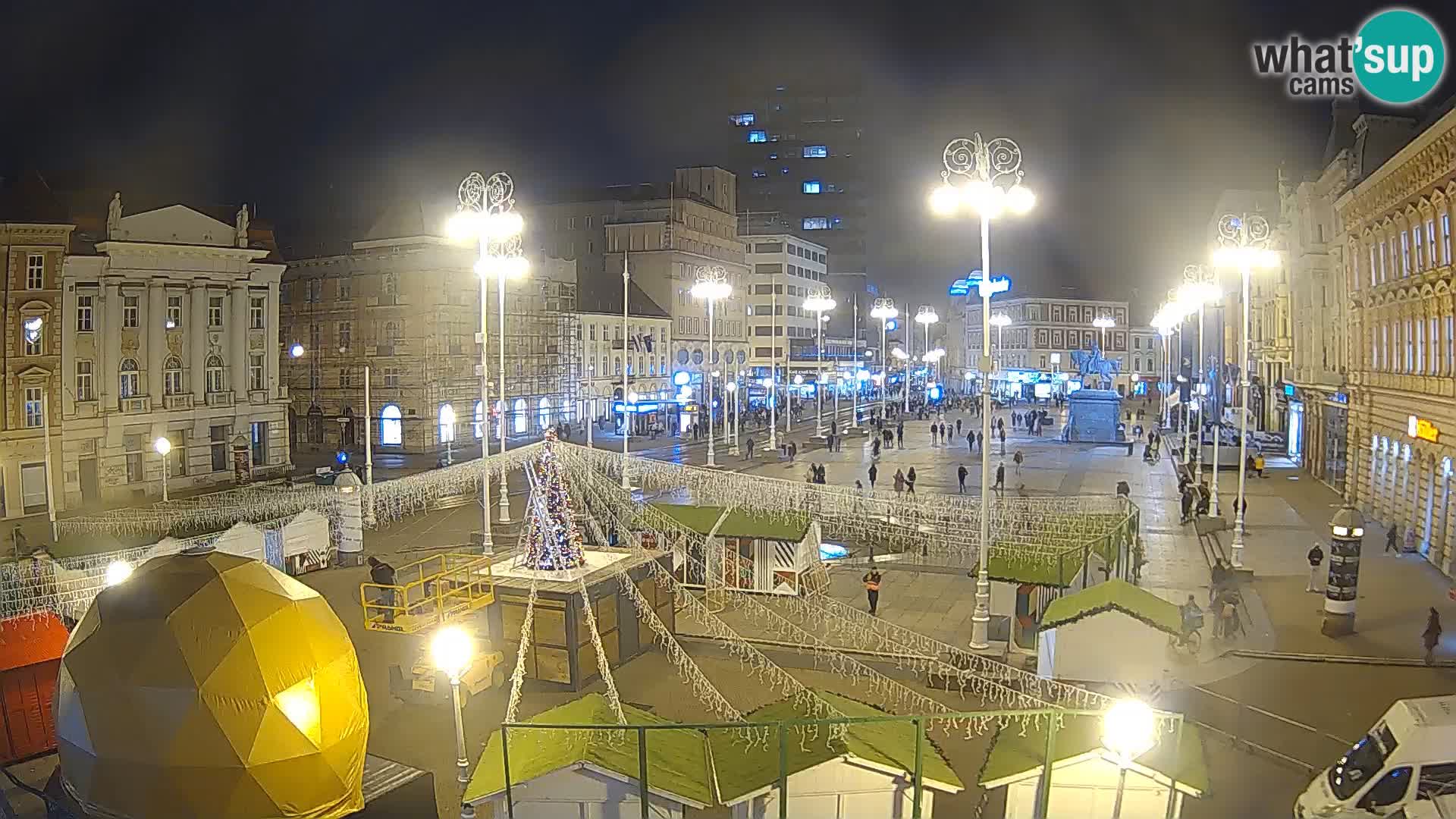 Zagreb Live Webcam Platz Bana Jelačić