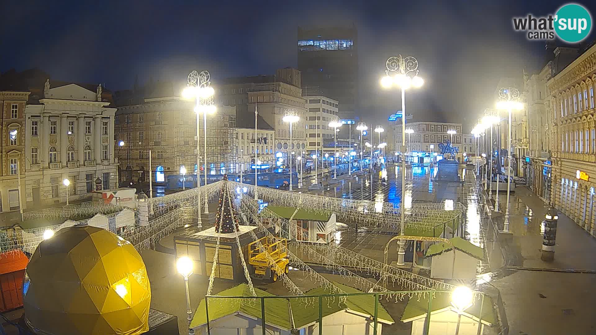 Zagreb Live Webcam Platz Bana Jelačić