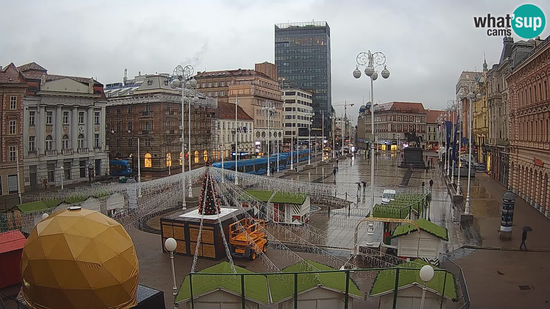 Zagreb camera en vivo plaza Bana Jelačić