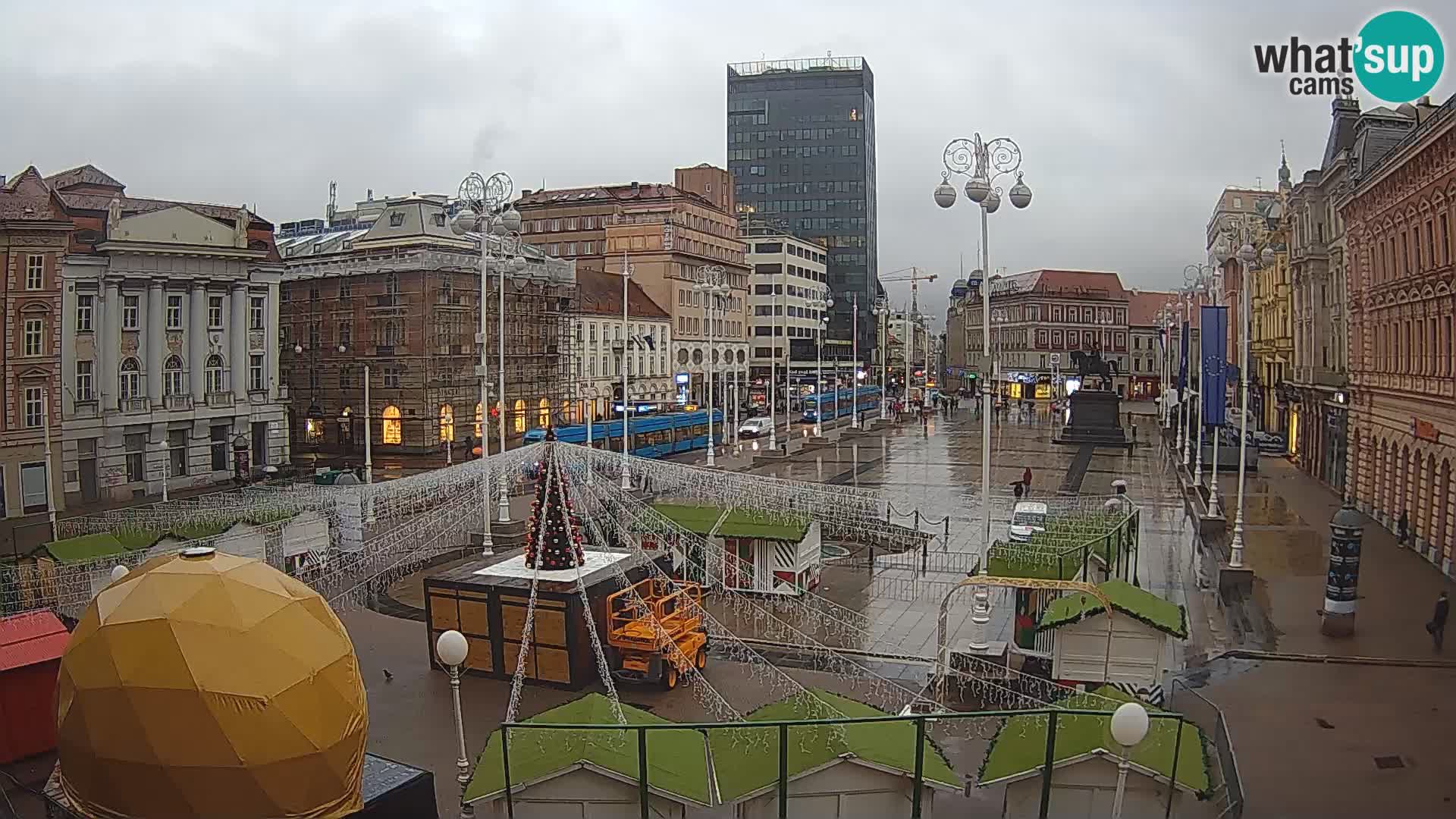 Zagreb Live Webcam Platz Bana Jelačić