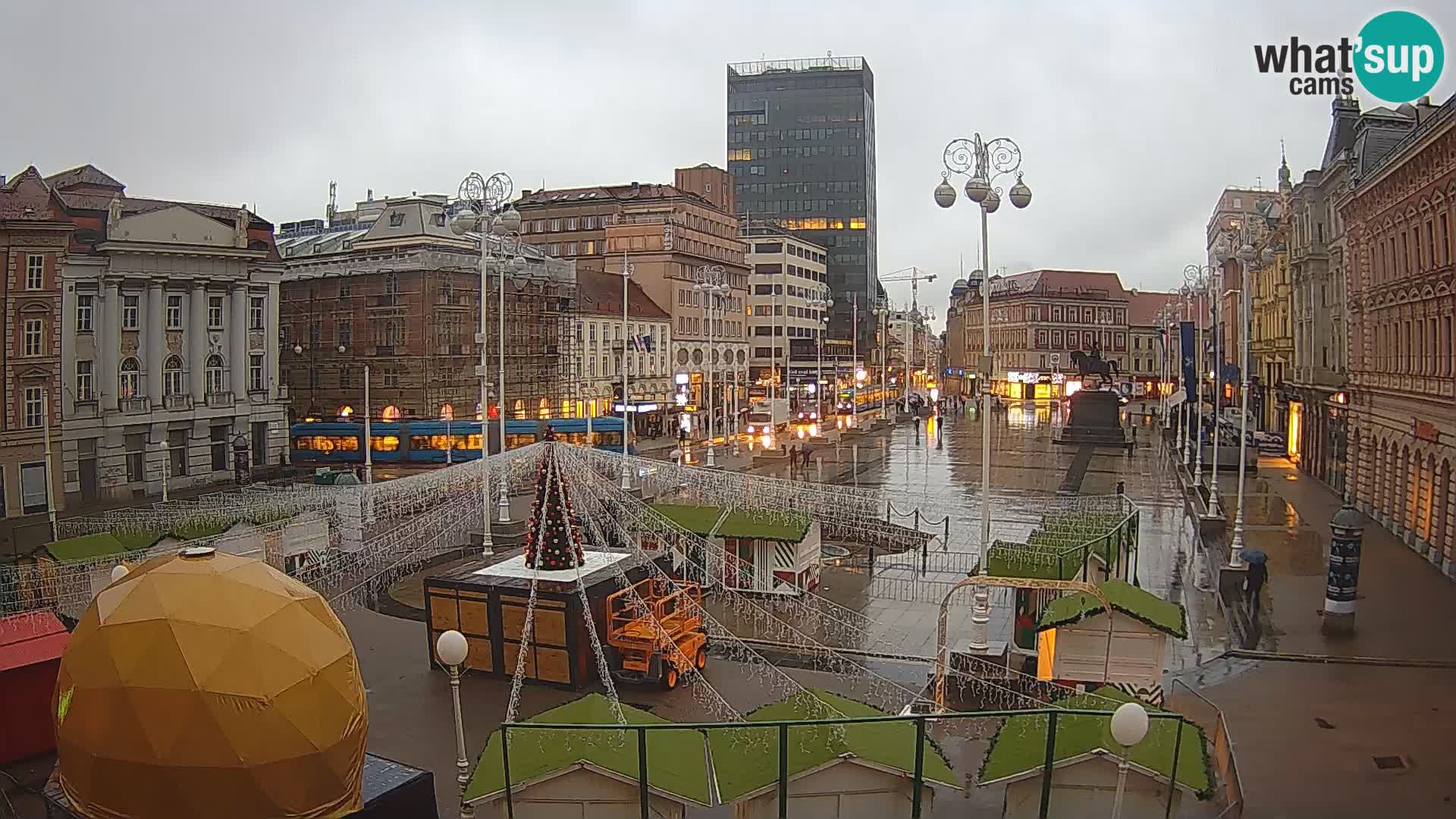 Zagreb Live Webcam Platz Bana Jelačić