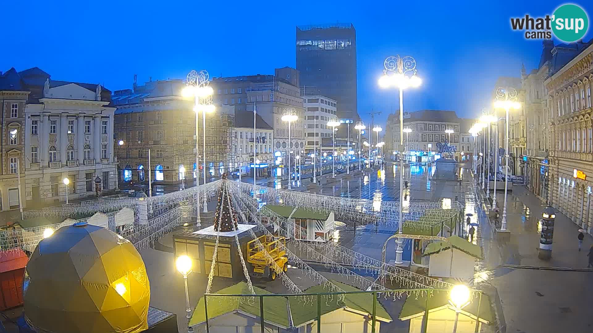 Zagreb Live Webcam Platz Bana Jelačić