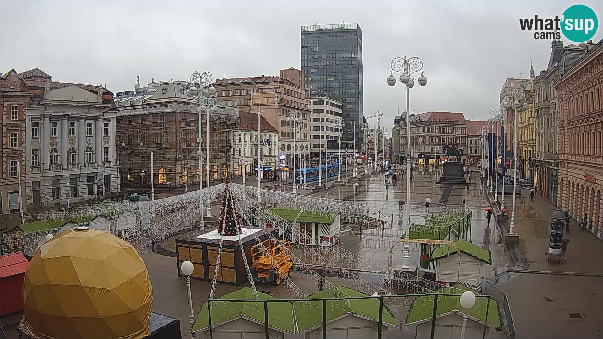 Zagreb camera en vivo plaza Bana Jelačić