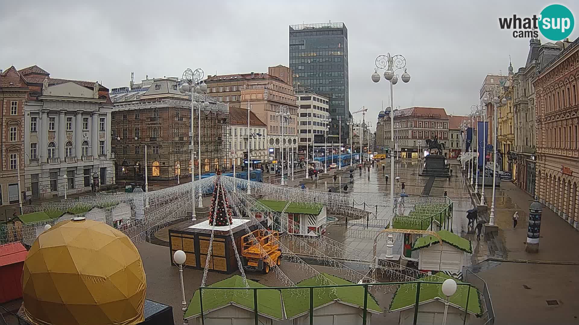 Zagreb camera en vivo plaza Bana Jelačić