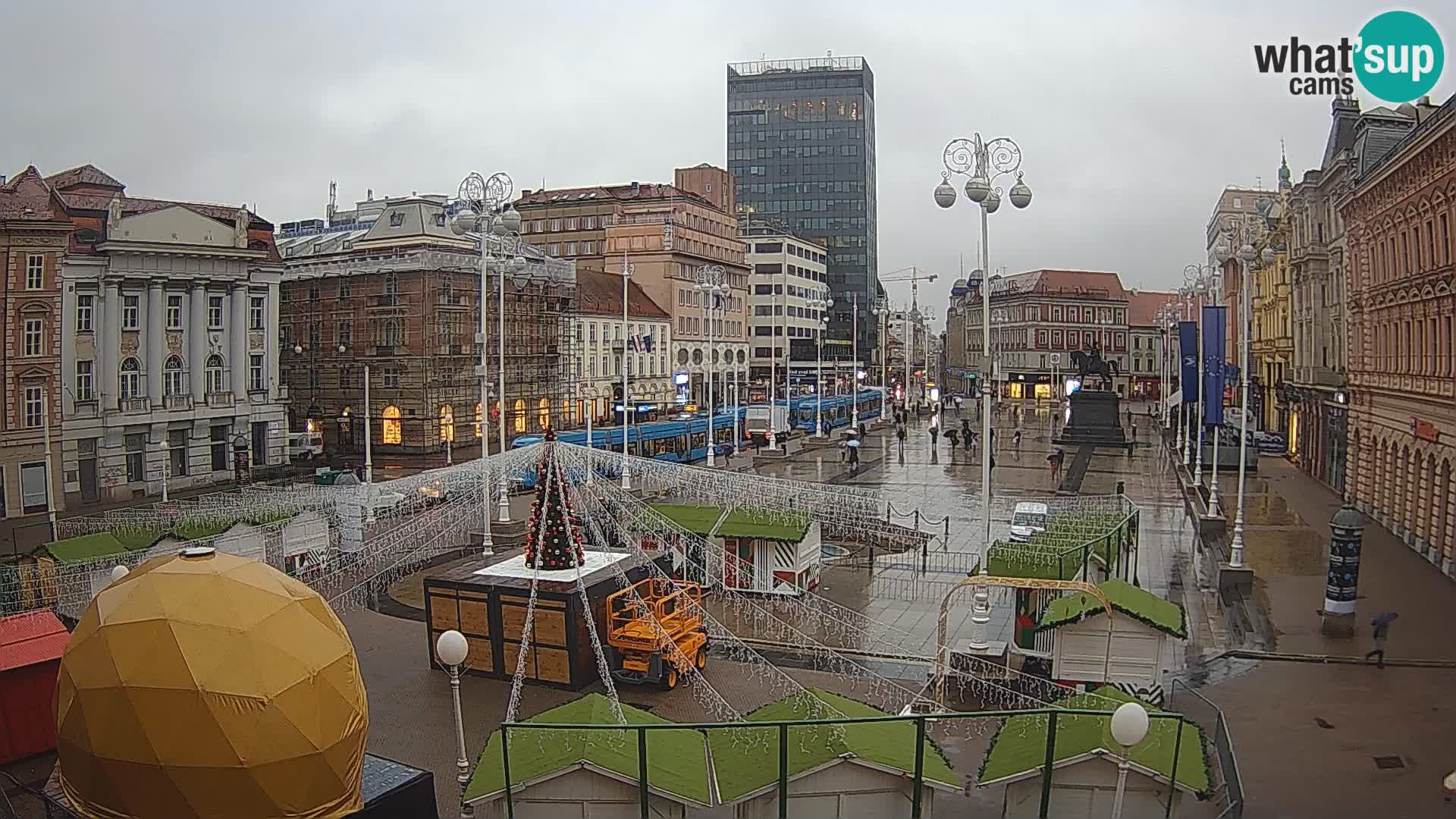 Zagreb Live Webcam Platz Bana Jelačić