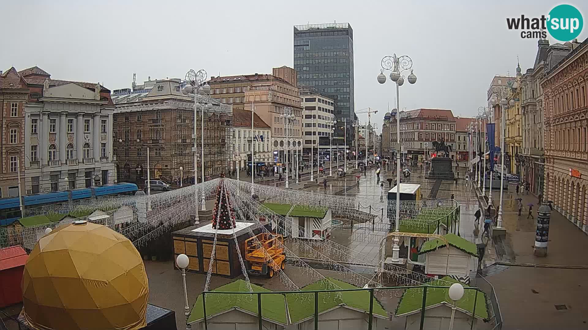 Zagreb Live Webcam Platz Bana Jelačić