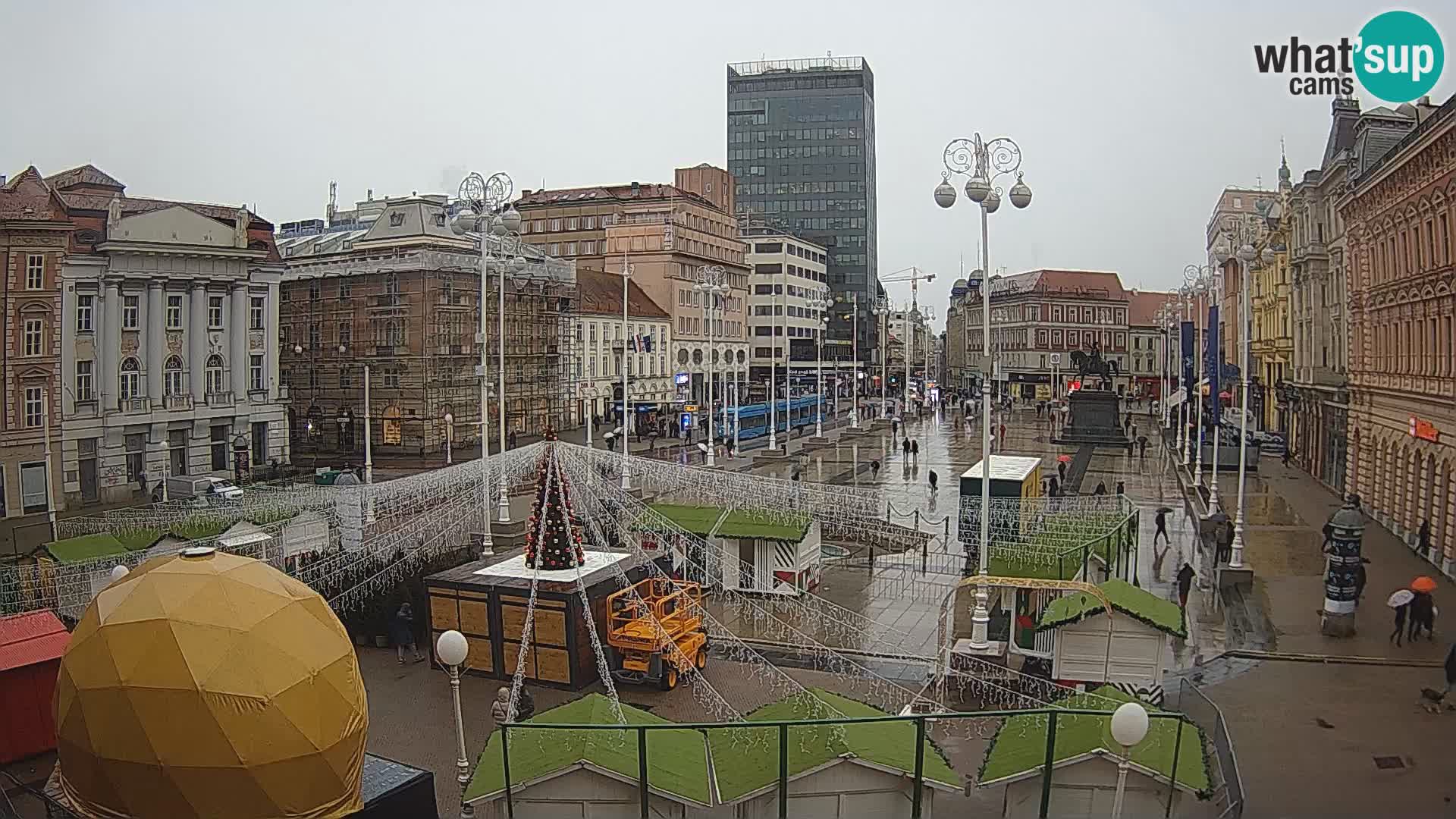 Zagreb camera en vivo plaza Bana Jelačić