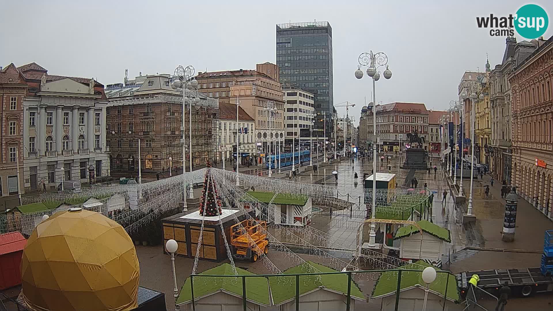 Zagreb Live Webcam Platz Bana Jelačić