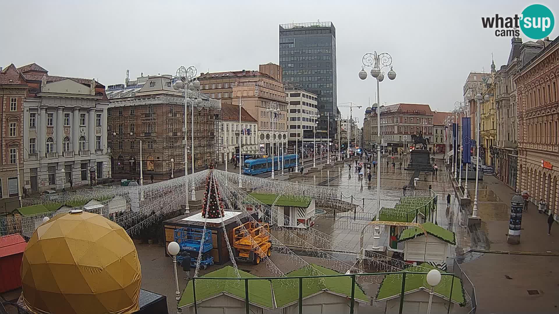 Zagreb Live Webcam Platz Bana Jelačić