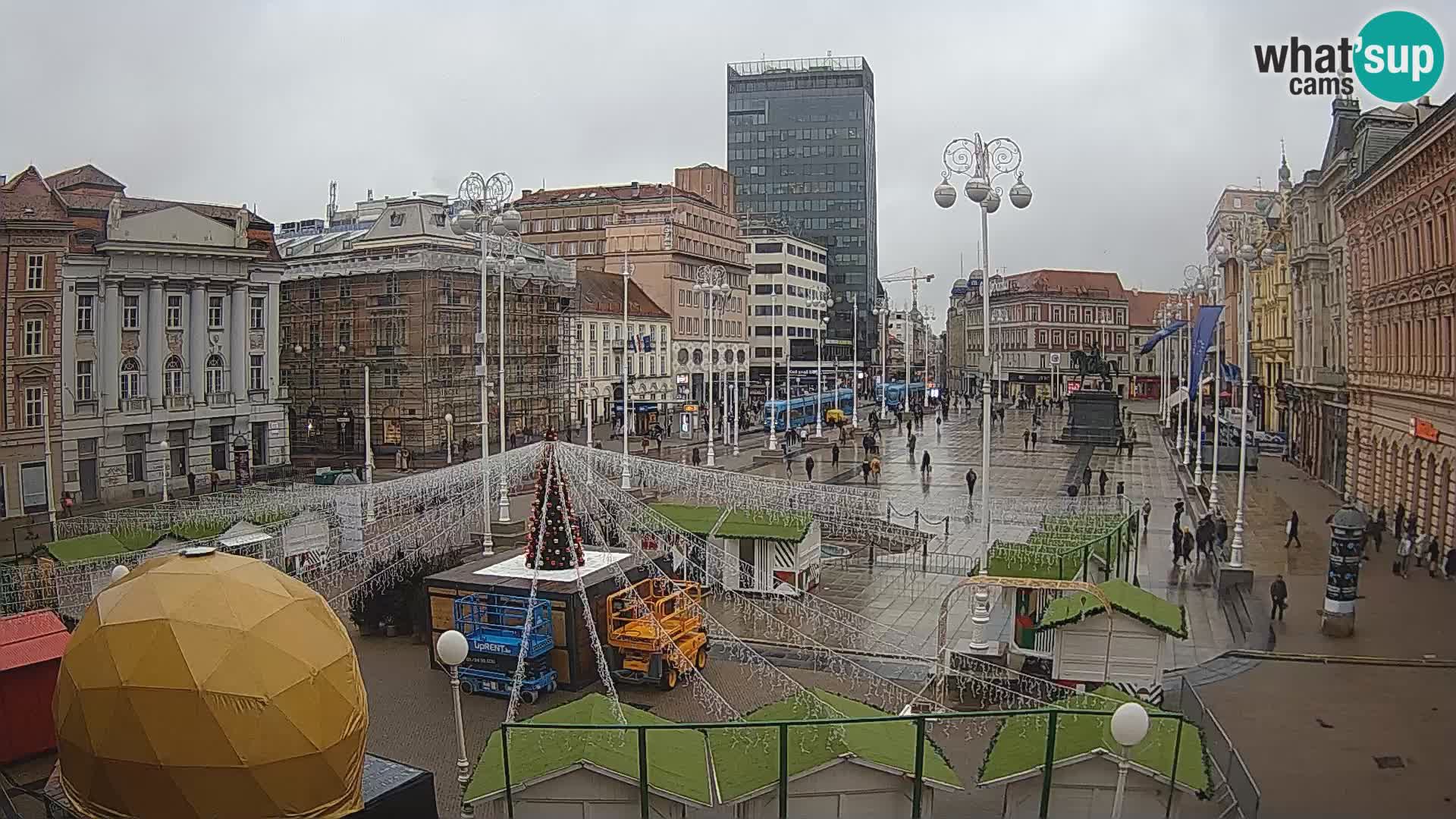 Zagreb Live Webcam Platz Bana Jelačić