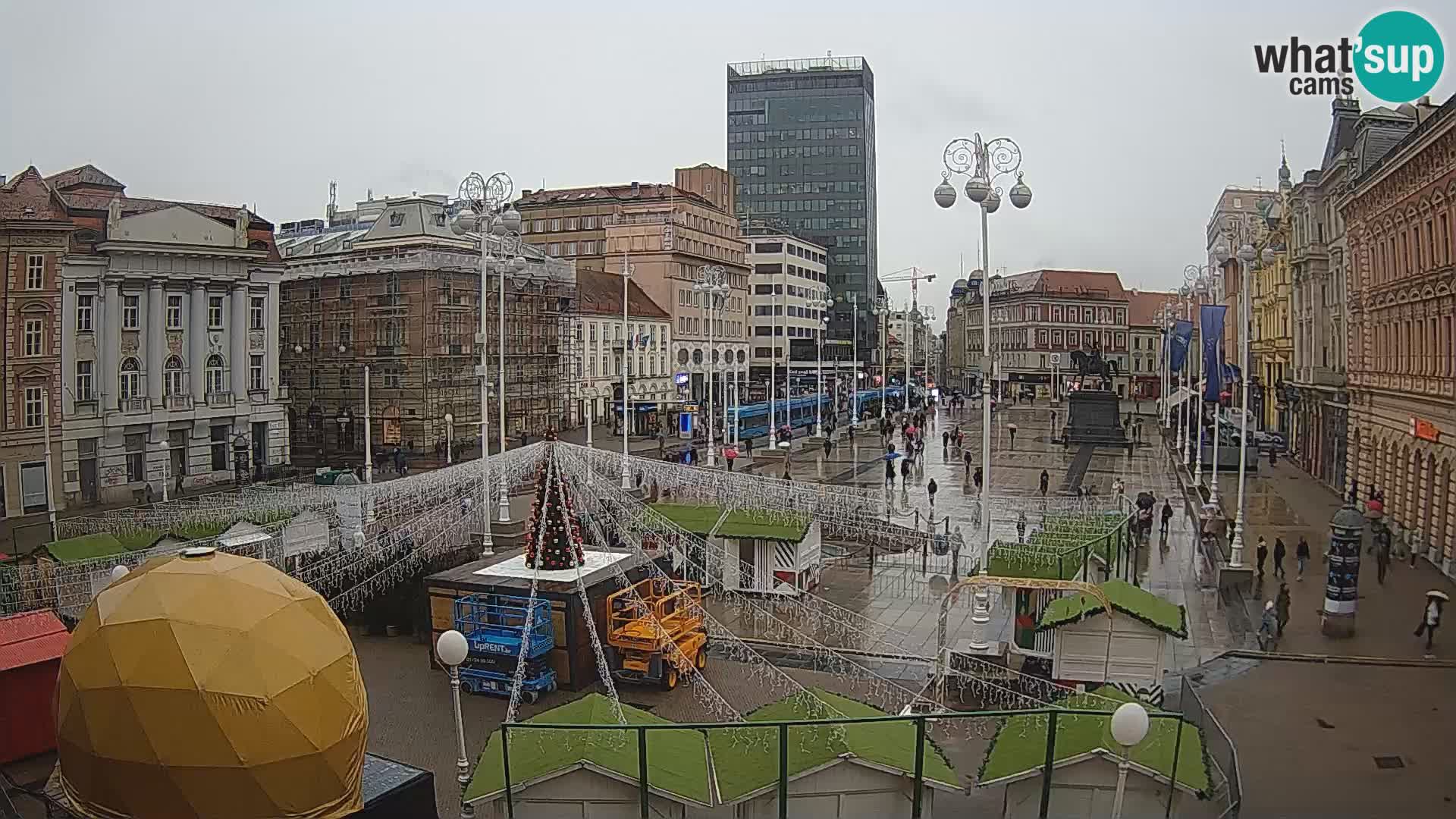 Zagreb Live Webcam Platz Bana Jelačić