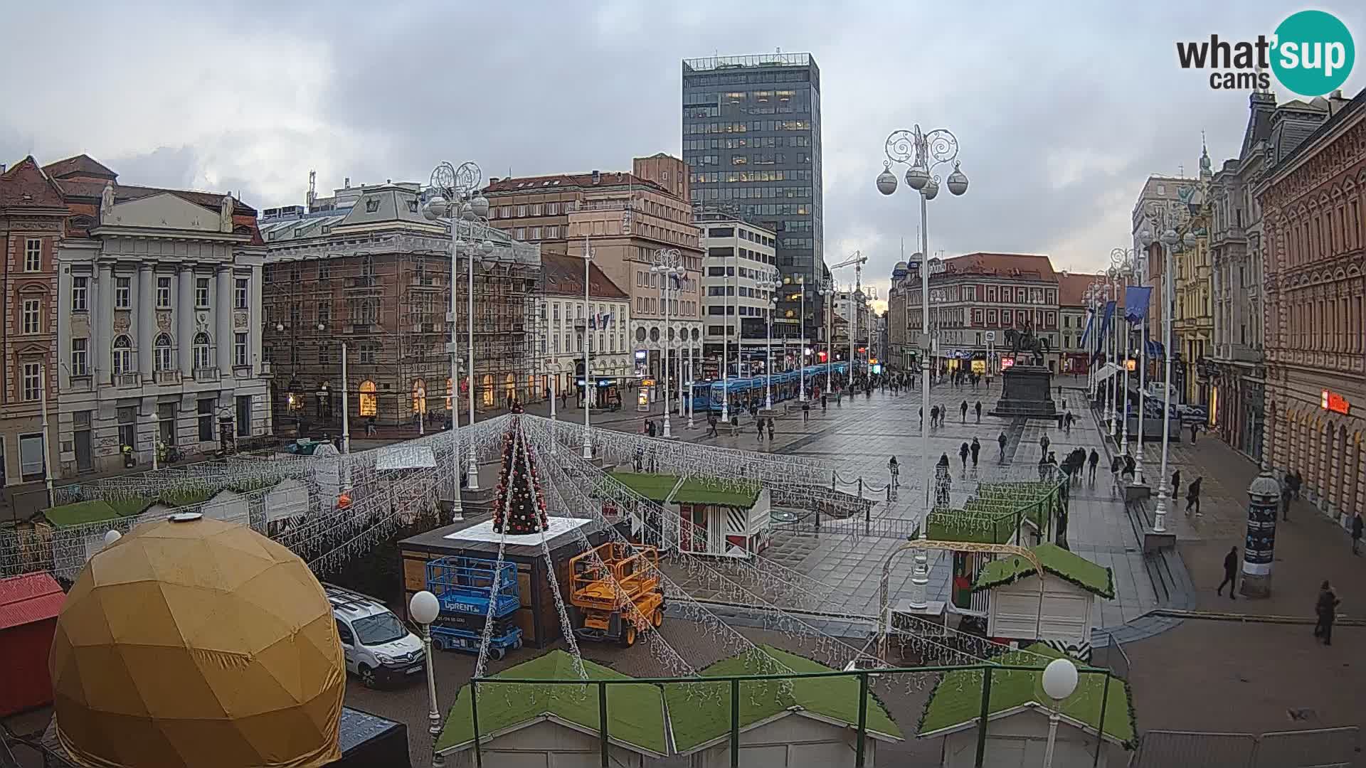 Zagreb Live Webcam Platz Bana Jelačić