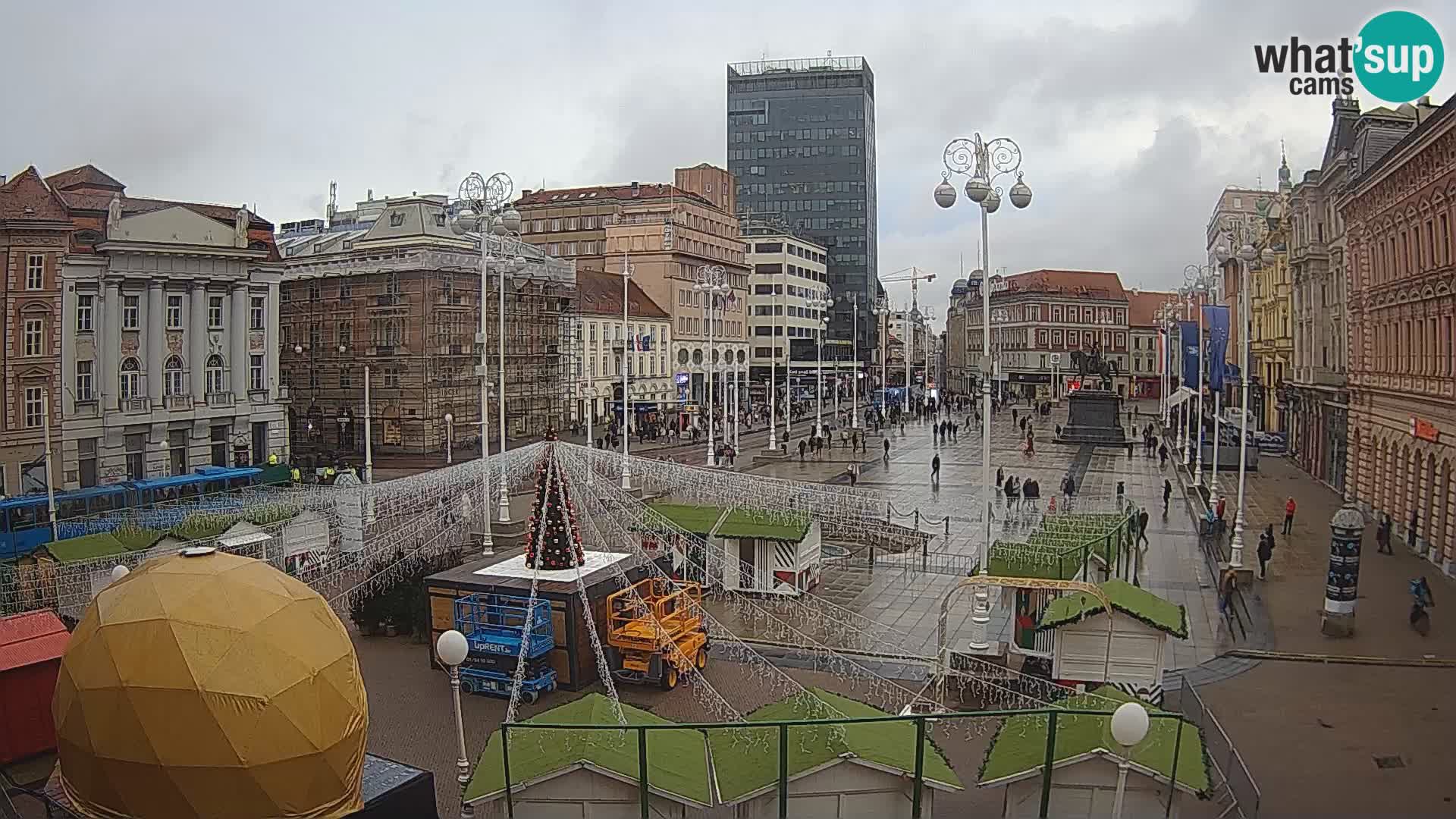 Zagreb camera en vivo plaza Bana Jelačić