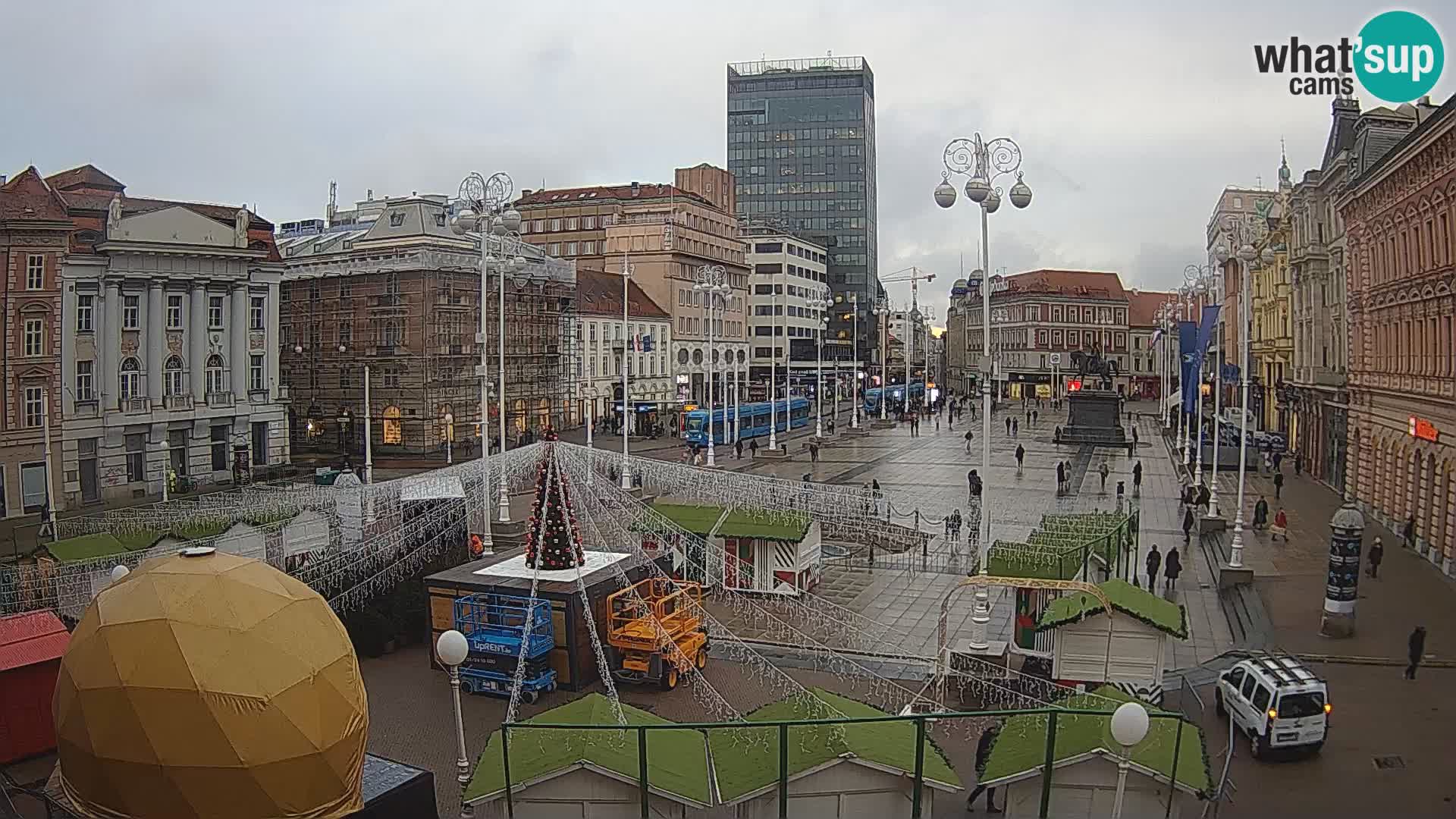 Zagreb Live Webcam Platz Bana Jelačić