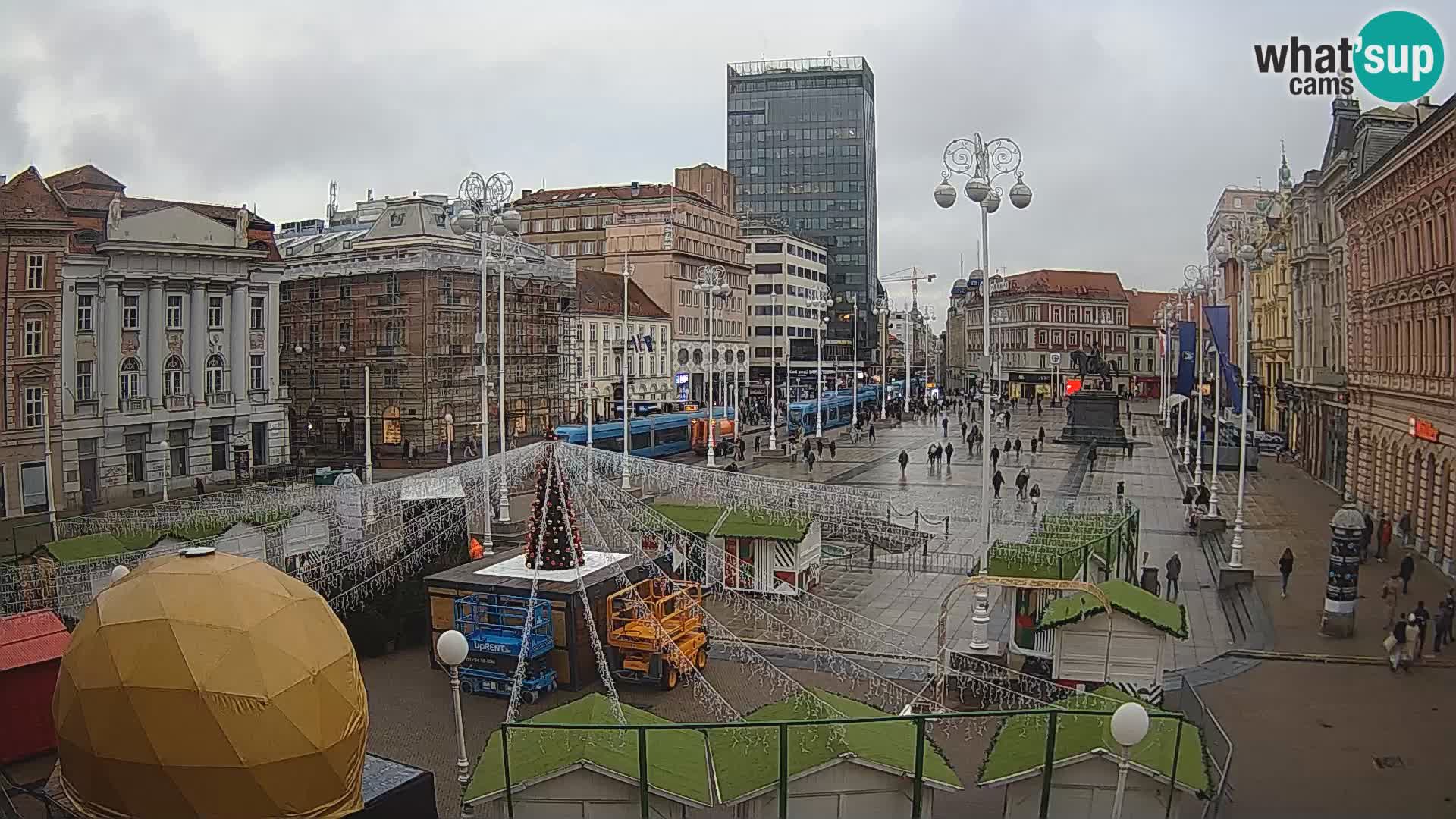 Zagreb camera en vivo plaza Bana Jelačić