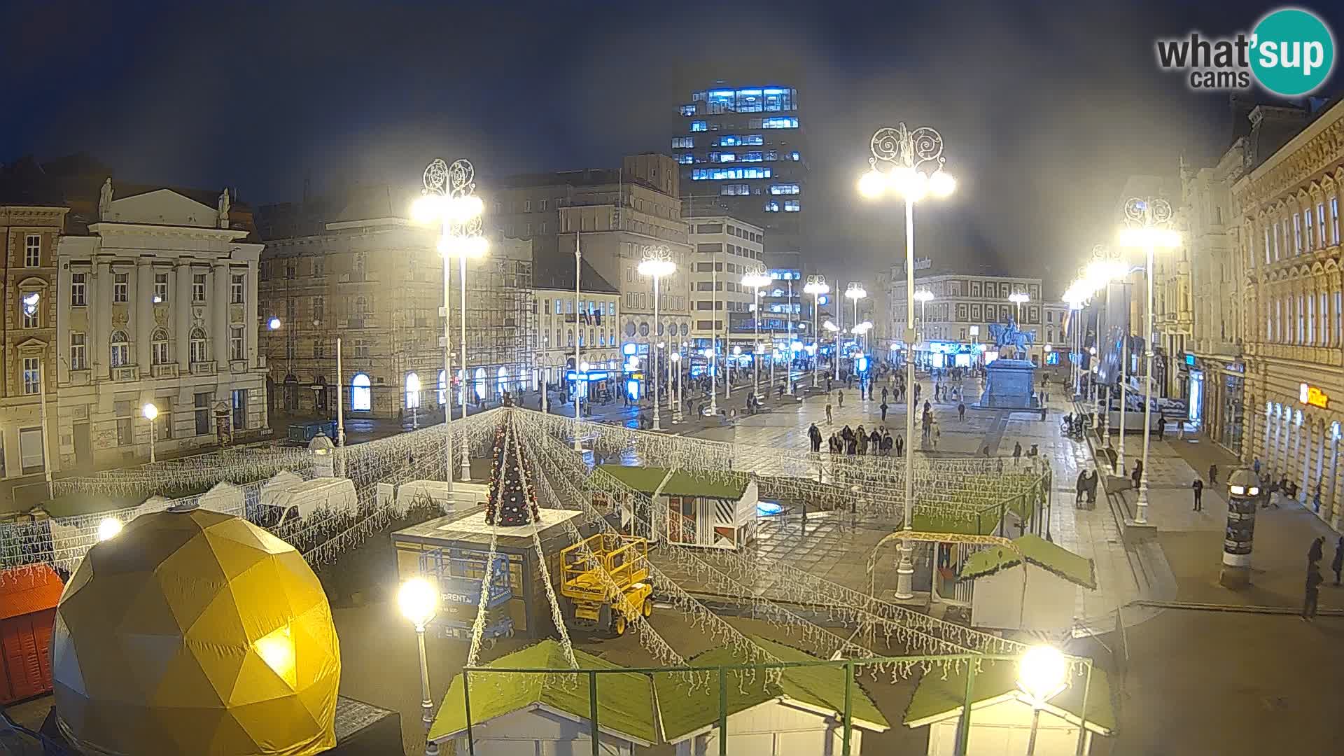 Zagreb camera en vivo plaza Bana Jelačić