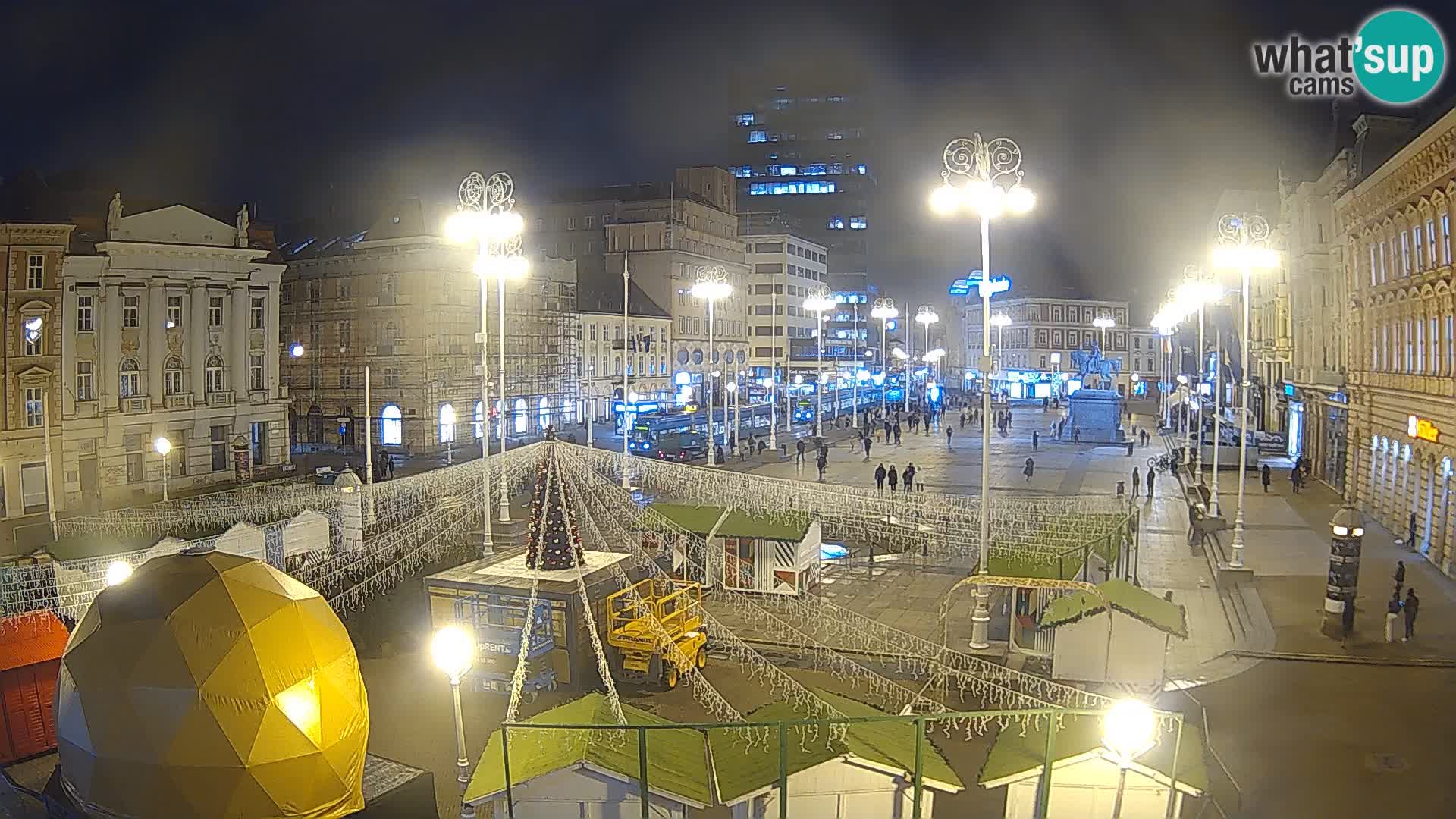 Zagreb Live Webcam Platz Bana Jelačić