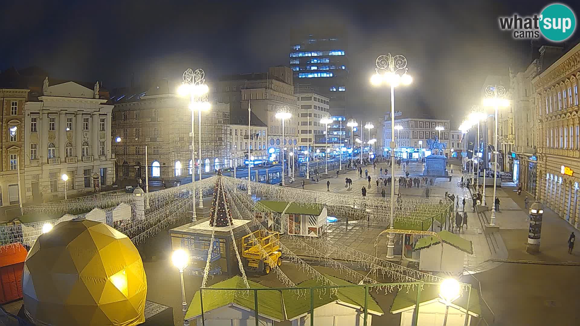 Zagreb camera en vivo plaza Bana Jelačić