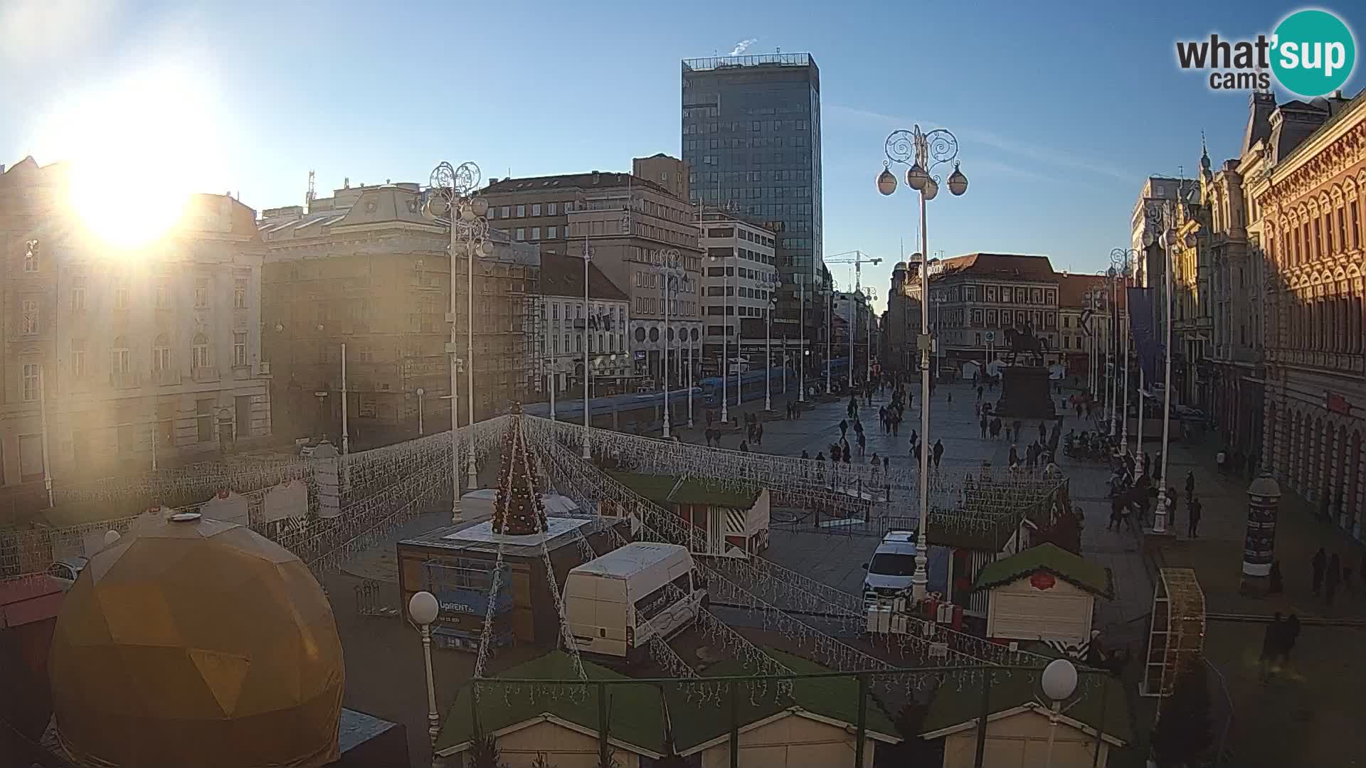 Zagabria Live Webcam piazza Bana Jelačić