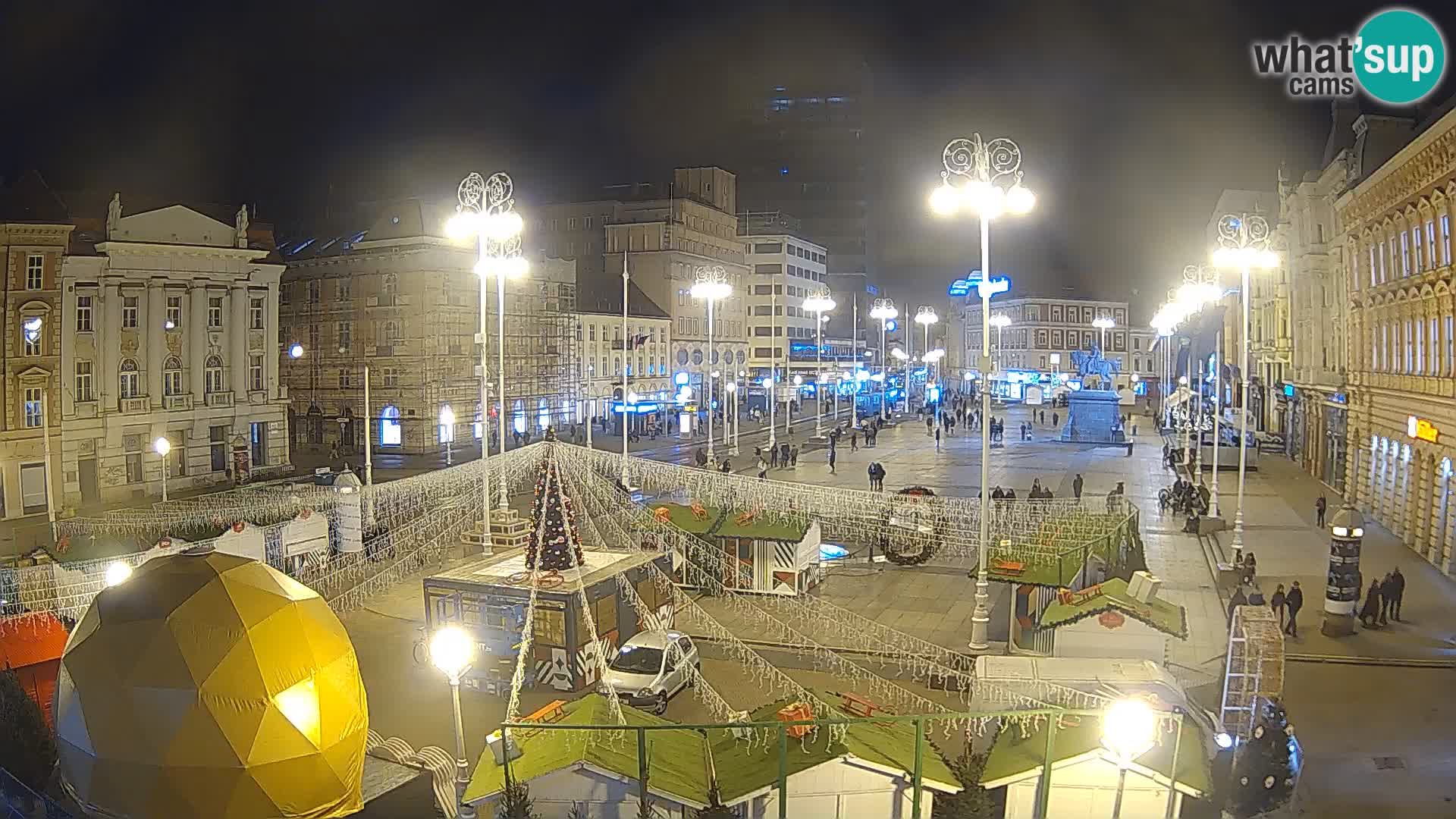 Zagreb Live Webcam Platz Bana Jelačić