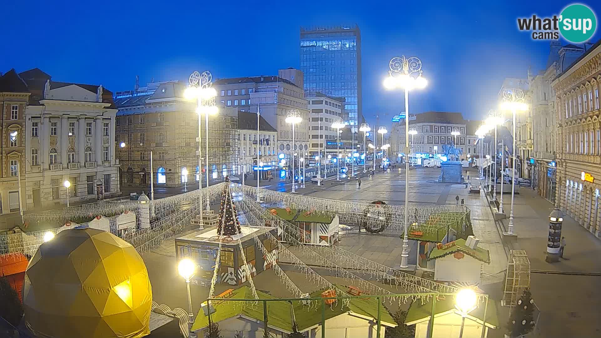 Zagreb Live Webcam Platz Bana Jelačić