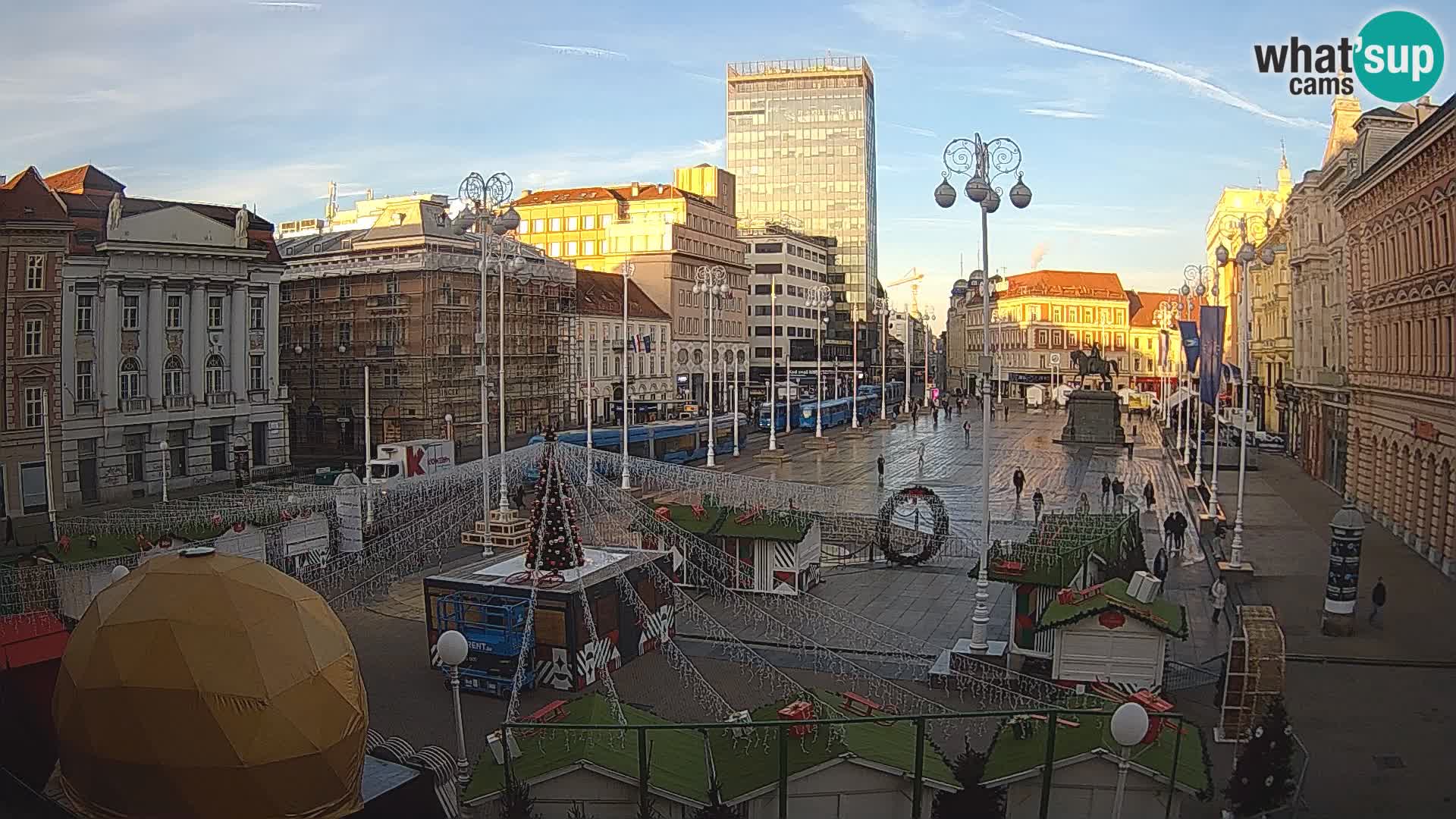 Zagreb camera en vivo plaza Bana Jelačić