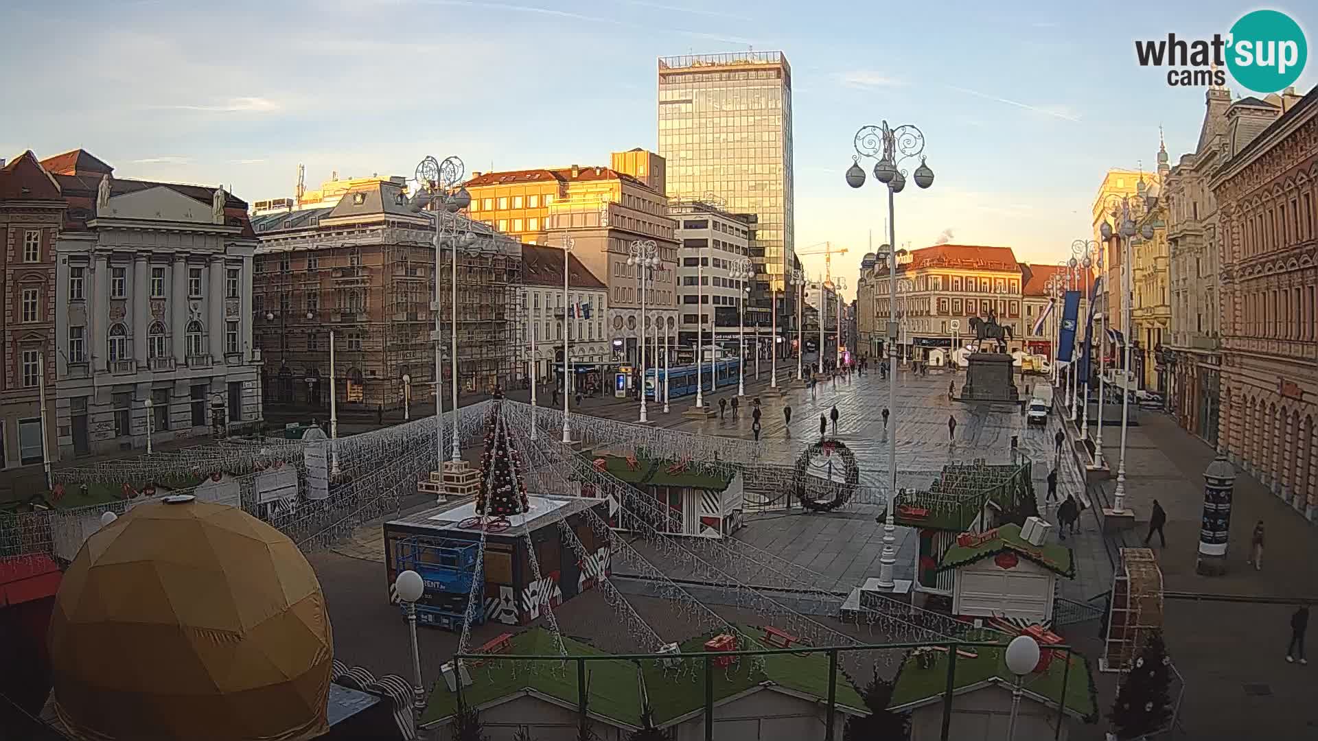 Zagabria Live Webcam piazza Bana Jelačić